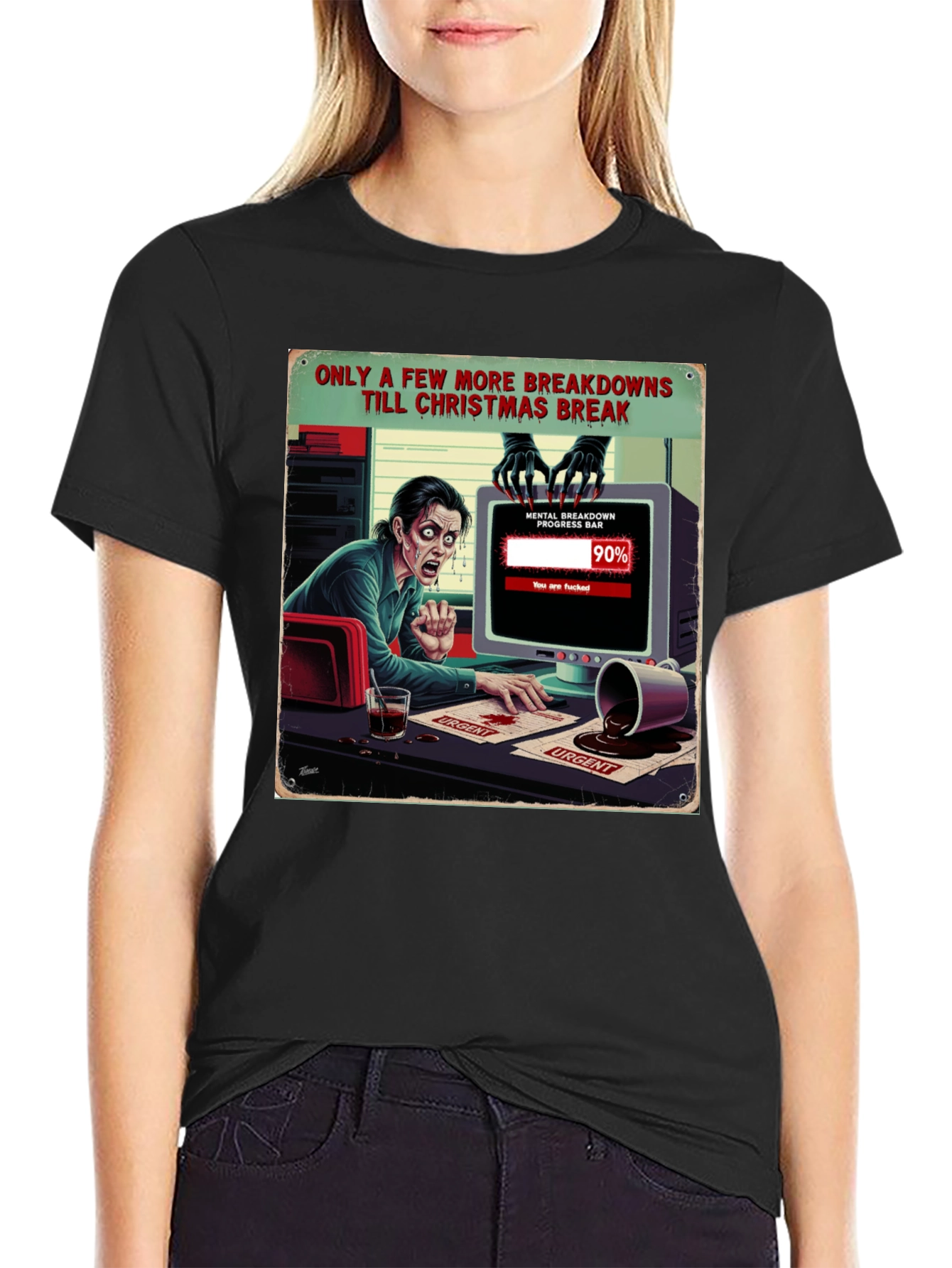 Christmas Breakdown T-Shirt Funny Holiday Tee