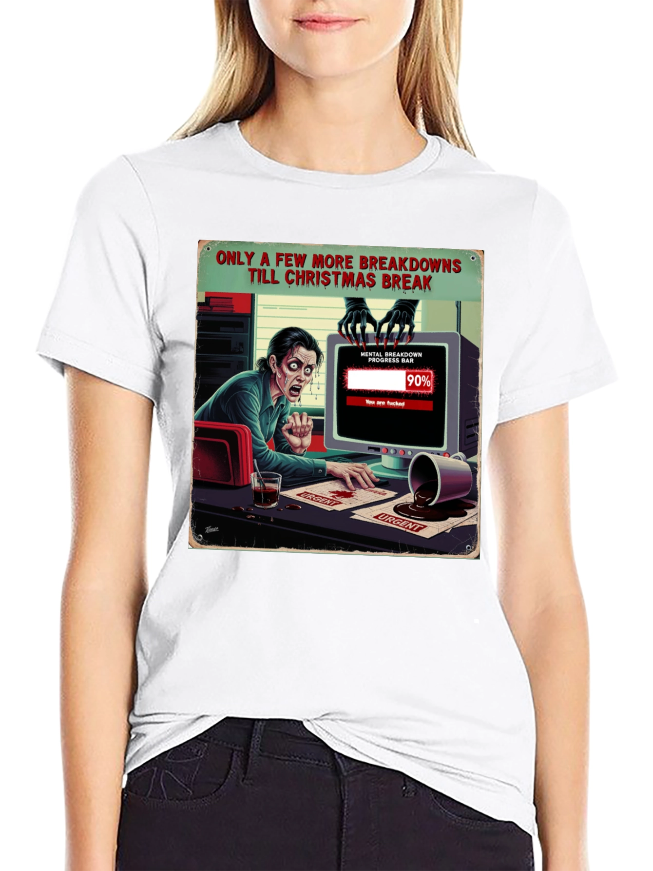 Christmas Breakdown T-Shirt Funny Holiday Tee