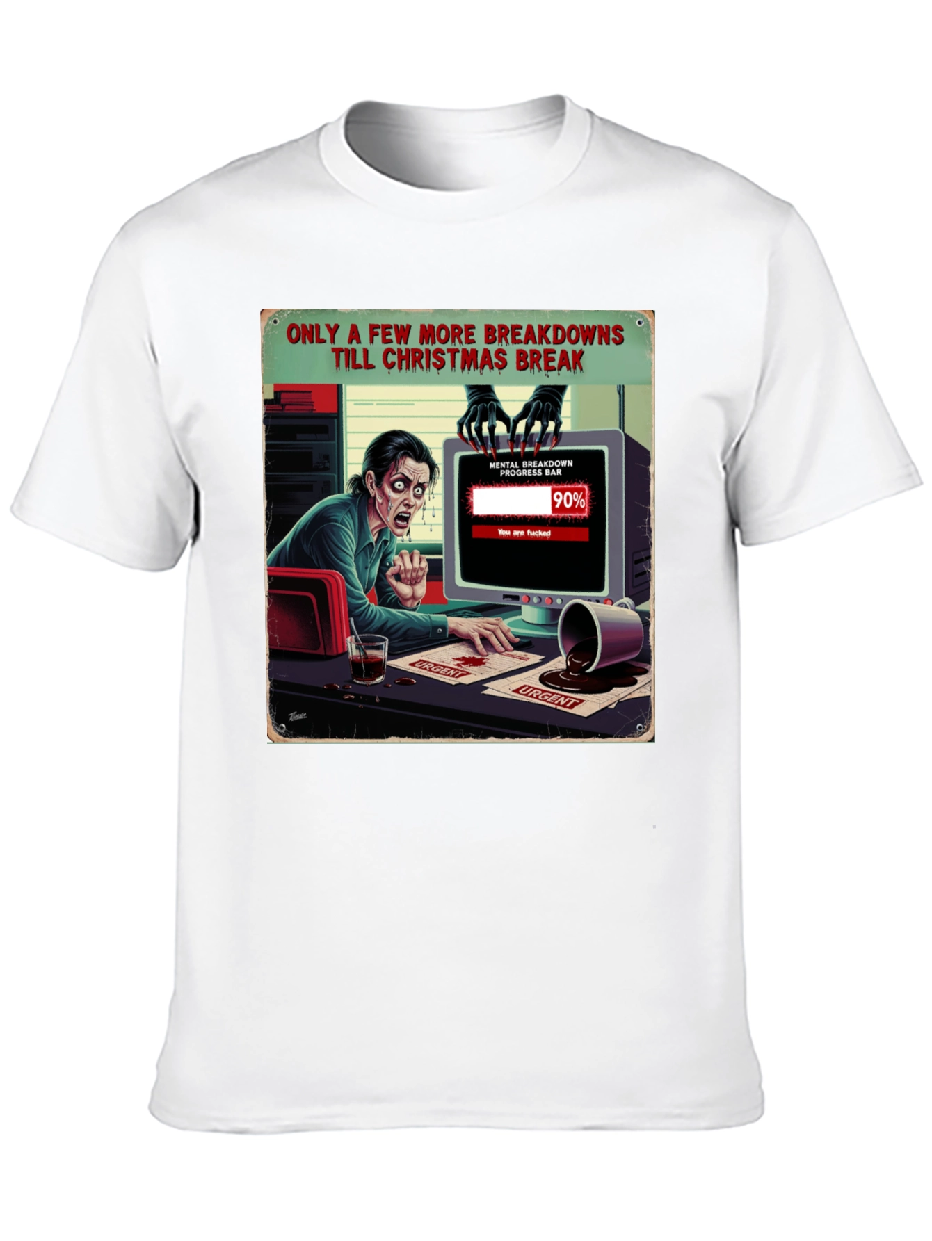 Christmas Breakdown T-Shirt Funny Holiday Tee