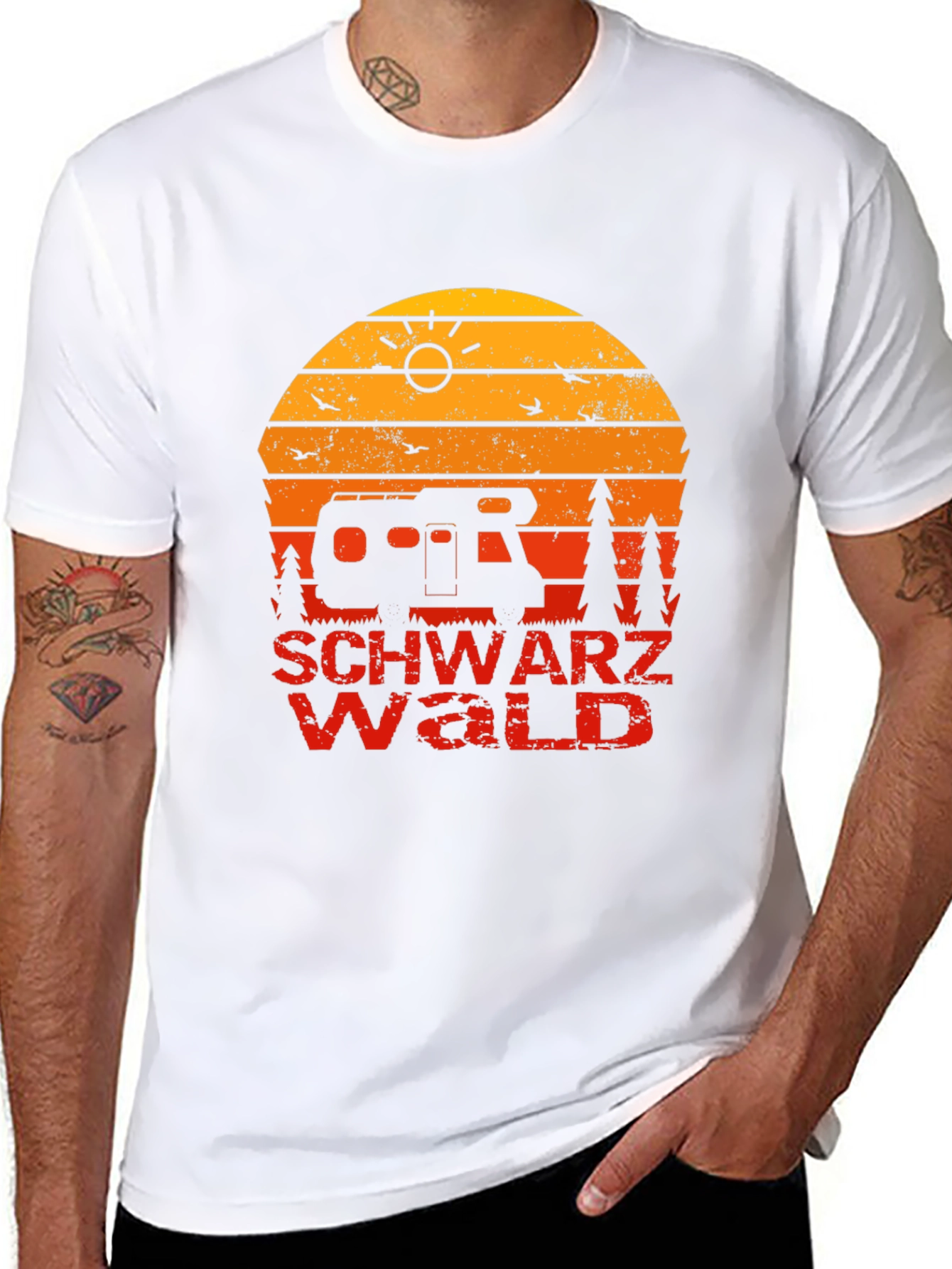 Schwarzwald Sunset Camping Graphic Tee