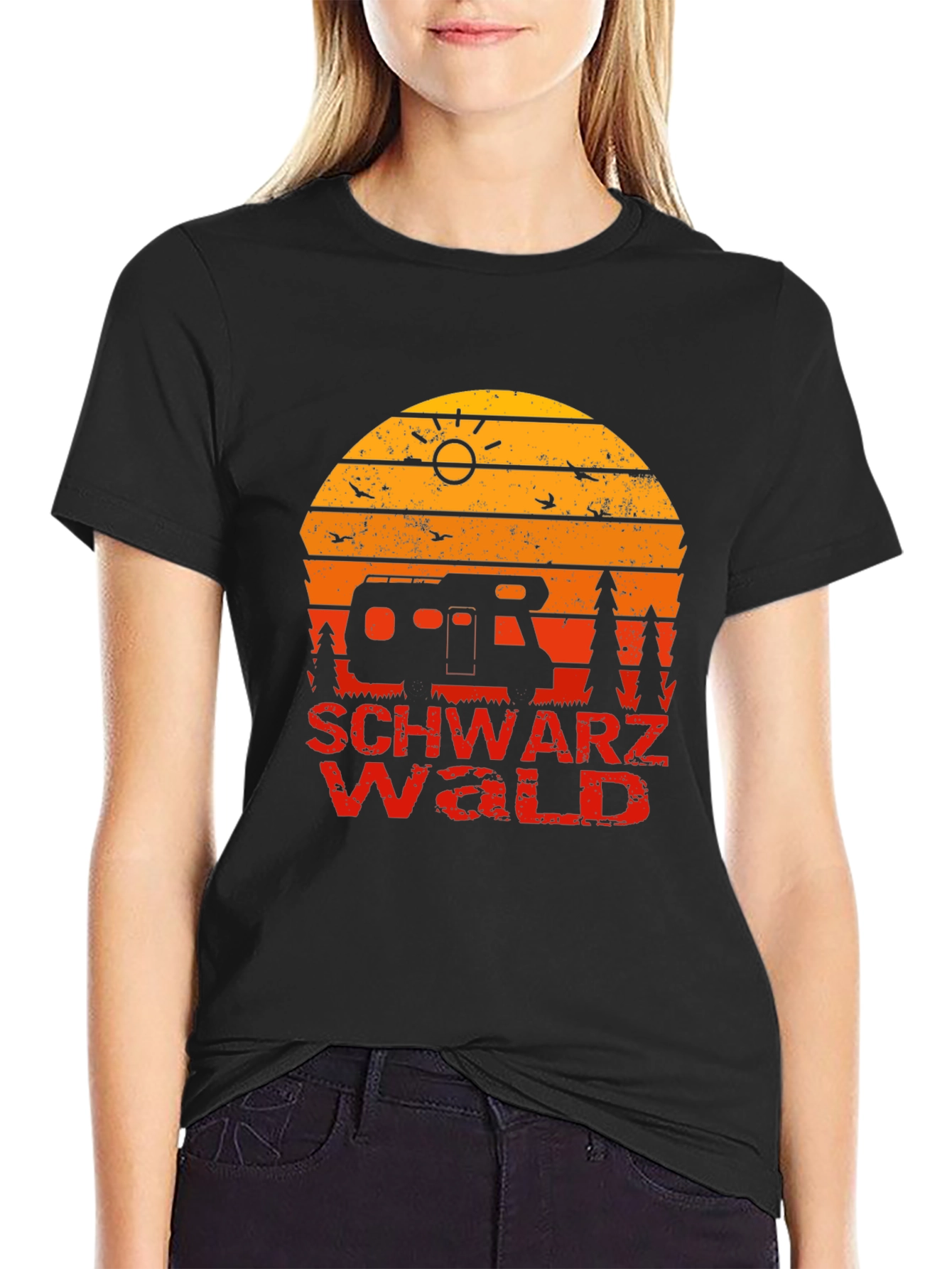 Schwarzwald Sunset Camping Graphic Tee