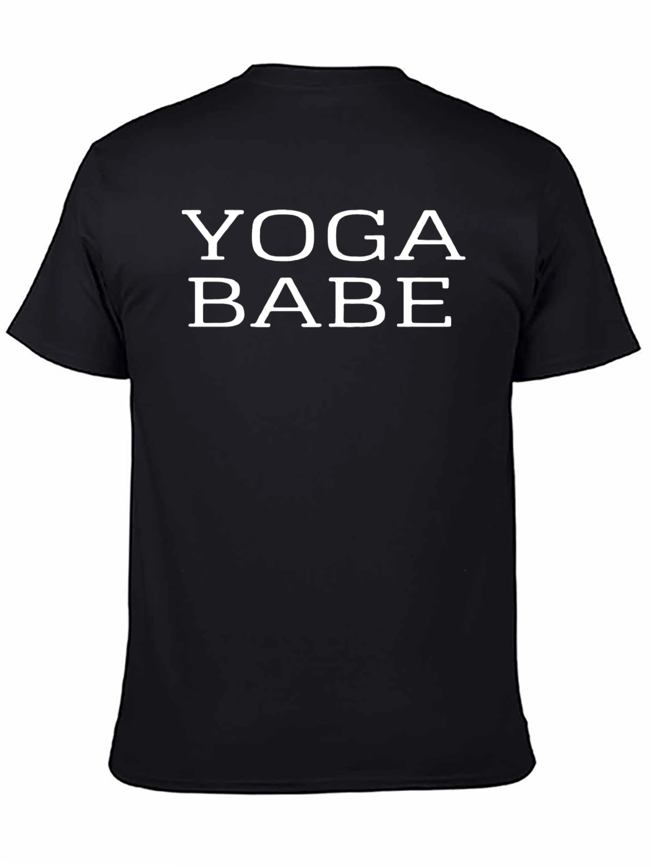Yoga Babe Graphic T-Shirt - Black Cotton Tee