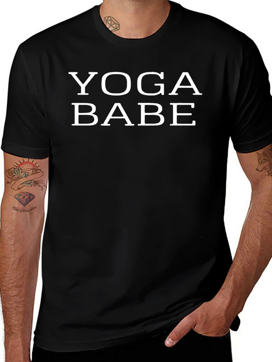 Yoga Babe Graphic T-Shirt - Black Cotton Tee