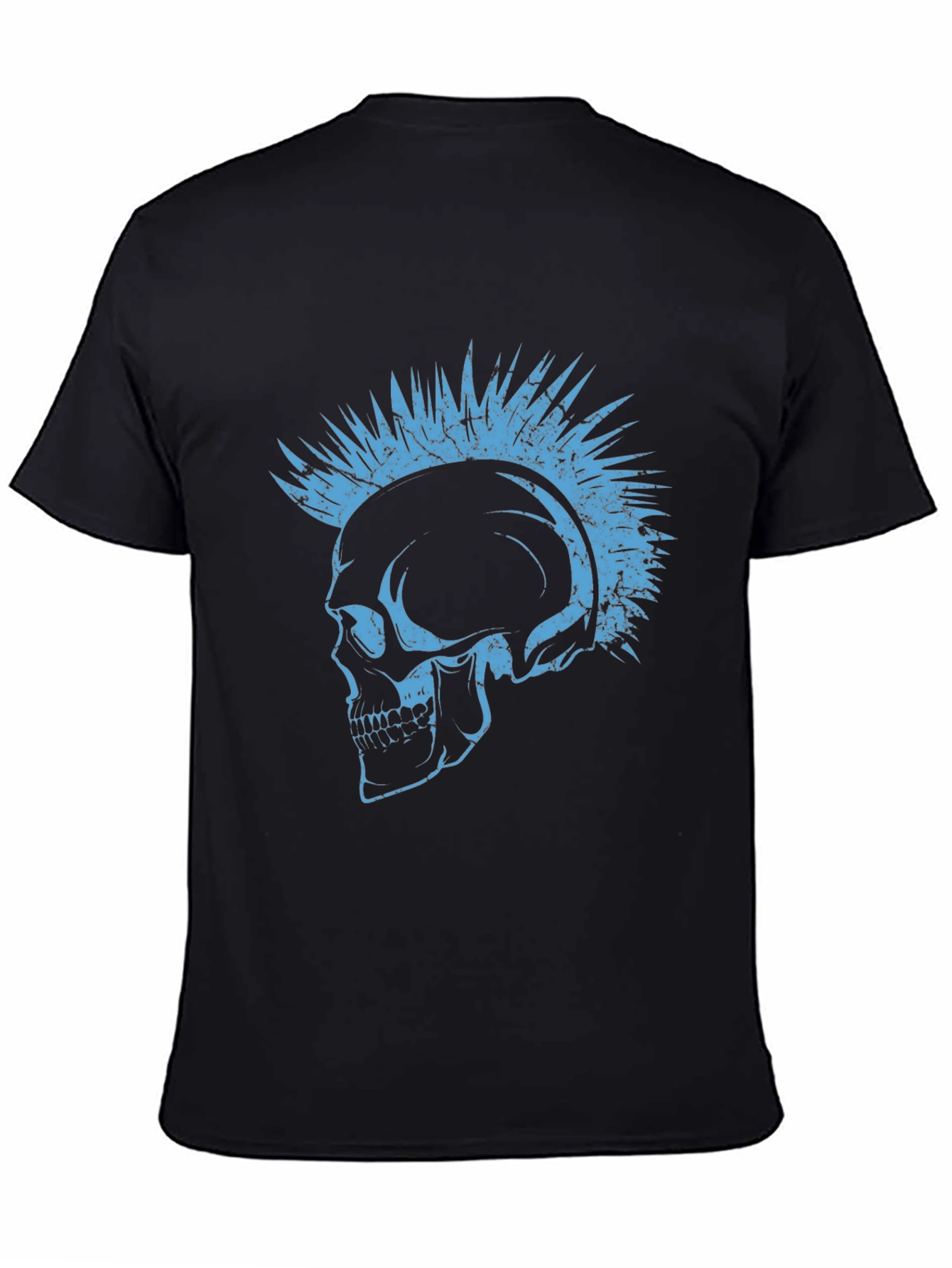 Punk Skull Graphic Tee - Edgy Style