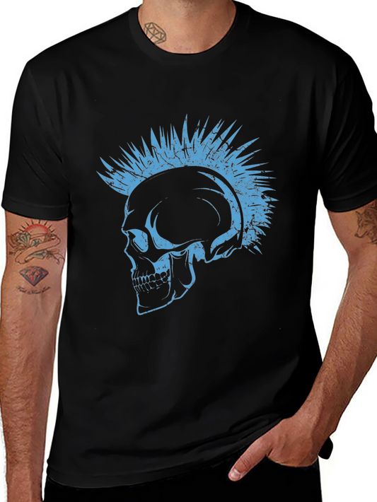 Punk Skull Graphic Tee - Edgy Style