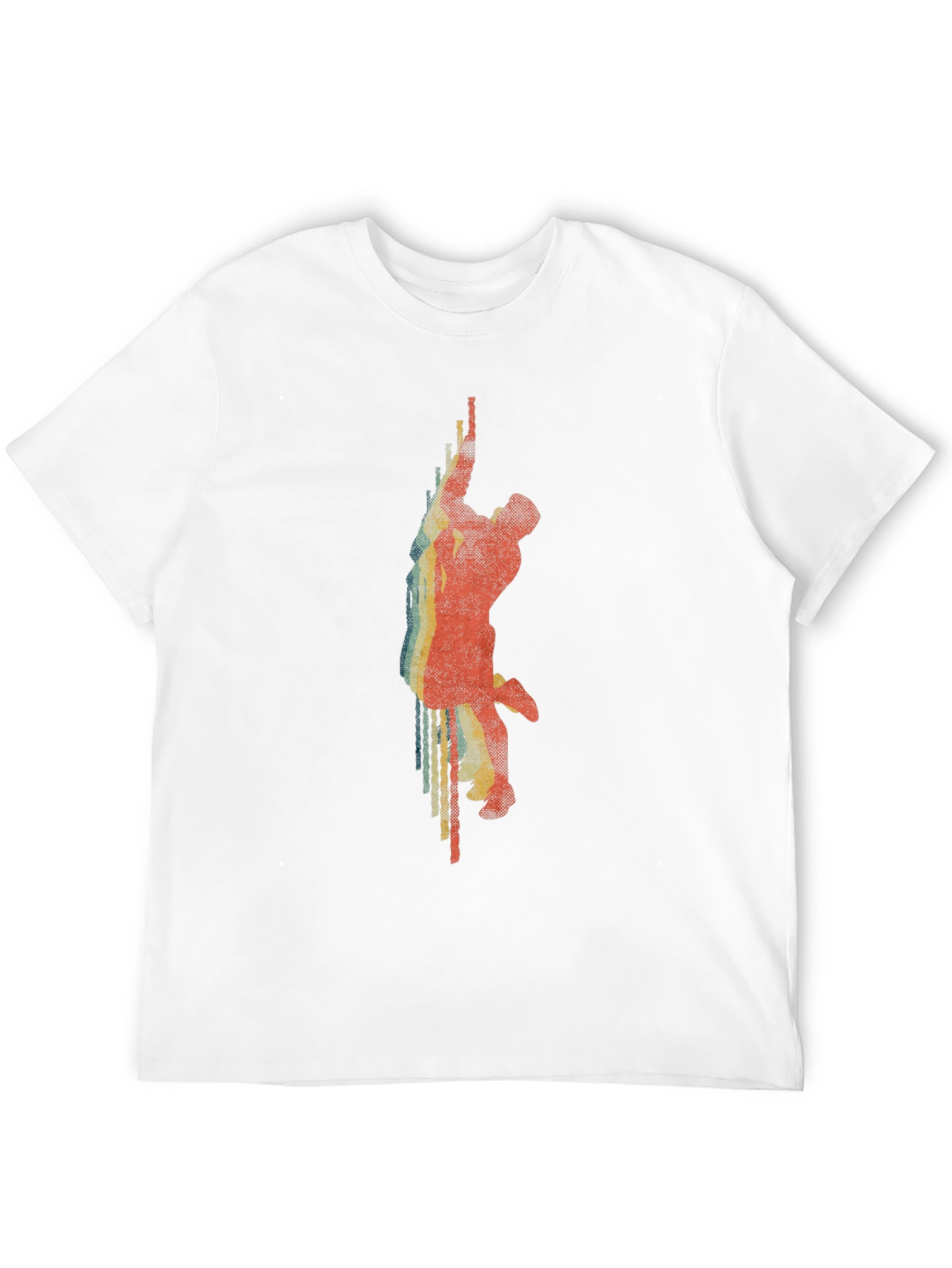Retro Climber Graphic Tee - Classic Black T-Shirt