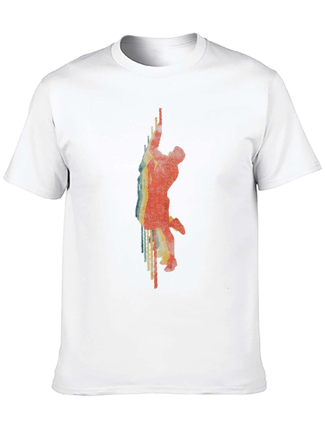Retro Climber Graphic Tee - Classic Black T-Shirt