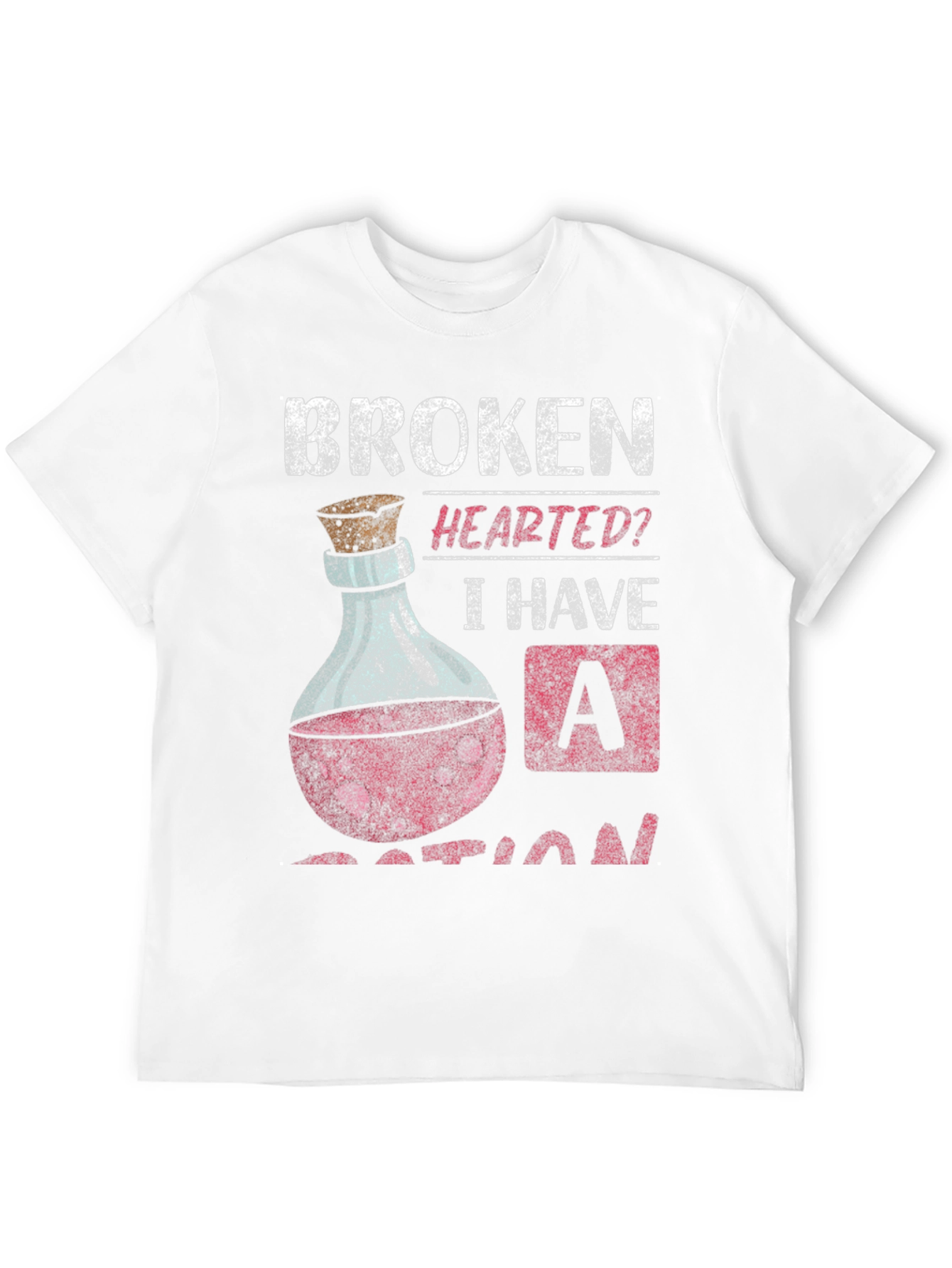 Broken Hearted Potion T-Shirt Funny Graphic Tee