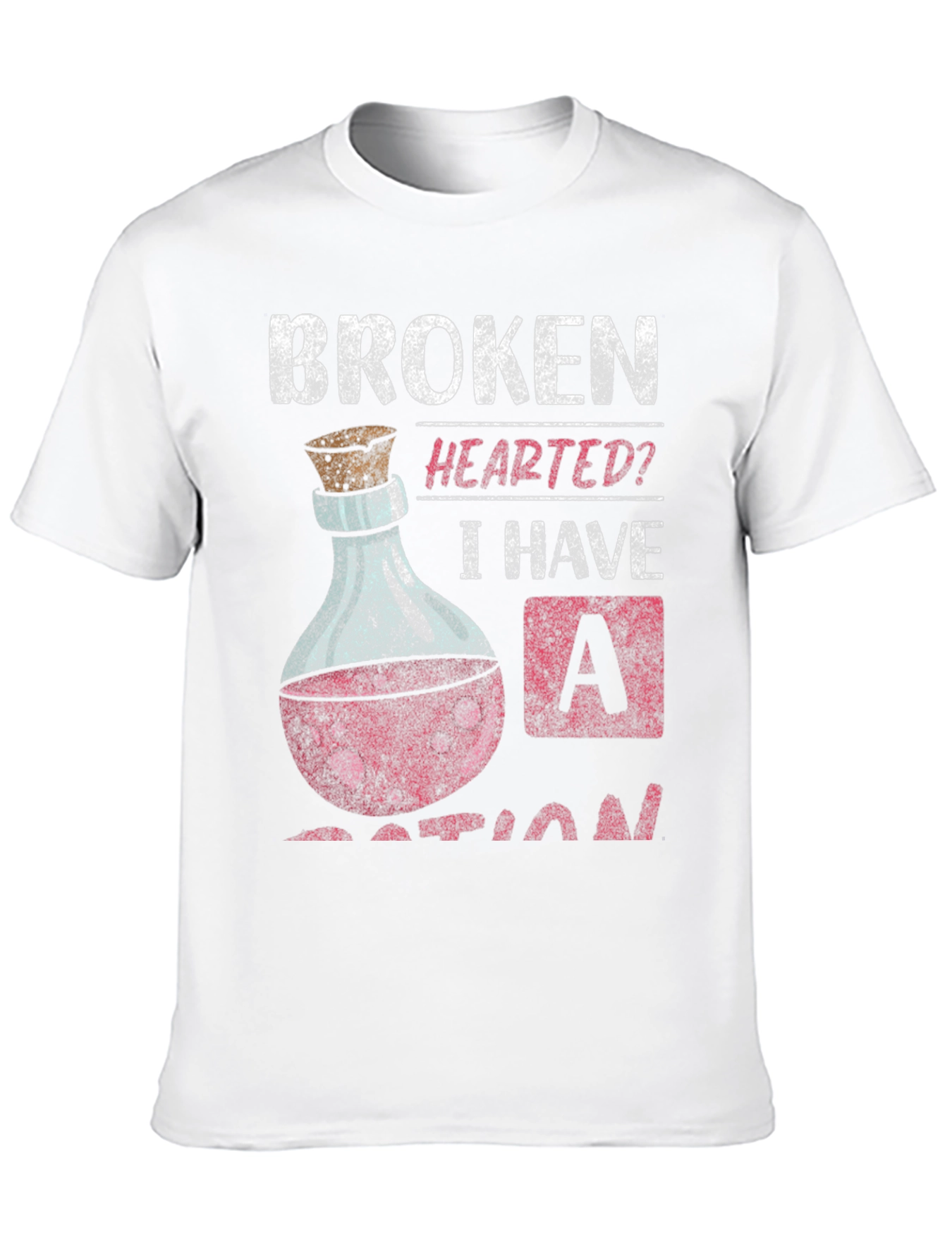 Broken Hearted Potion T-Shirt Funny Graphic Tee
