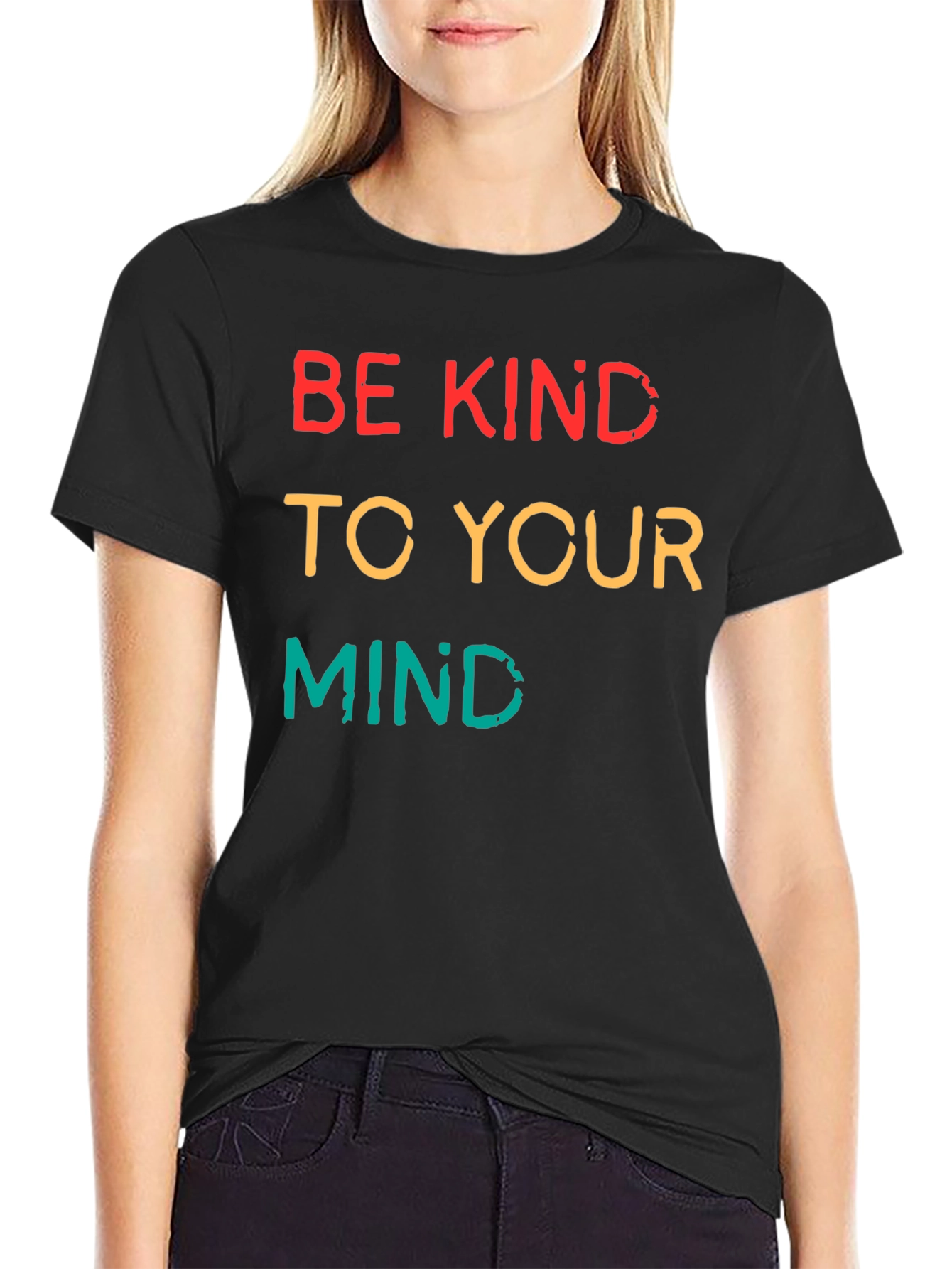 Be Kind to Your Mind Graphic Tee - Black