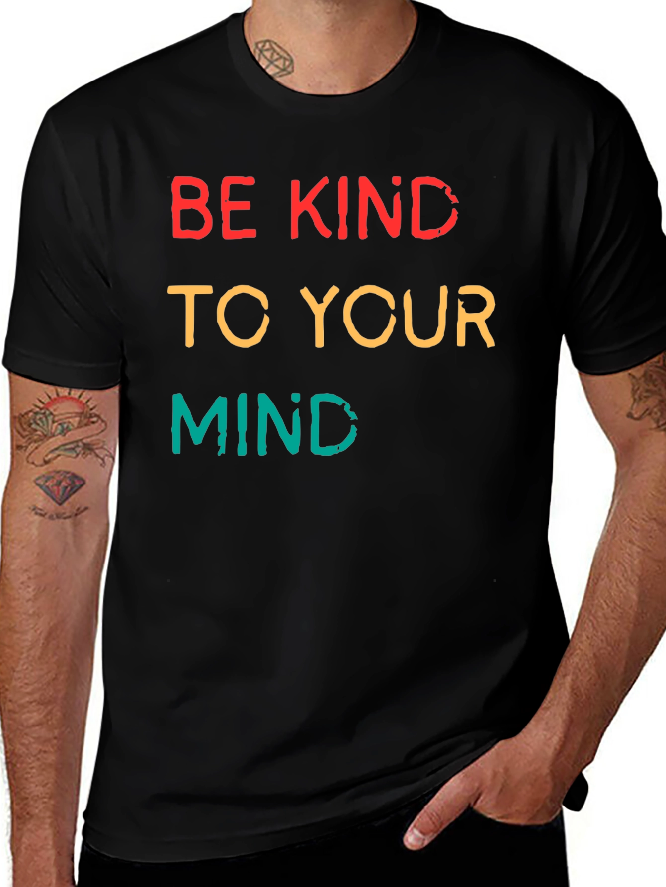 Be Kind to Your Mind Graphic Tee - Black