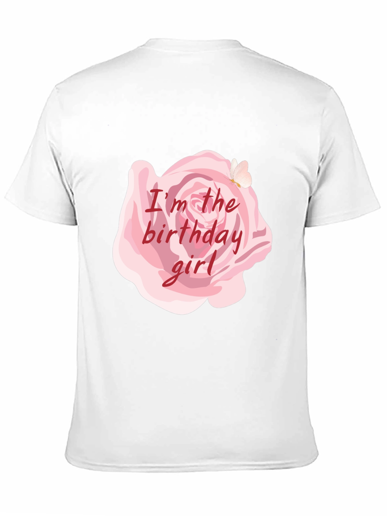 Birthday Girl Rose Graphic Tee - Soft Cotton Blend