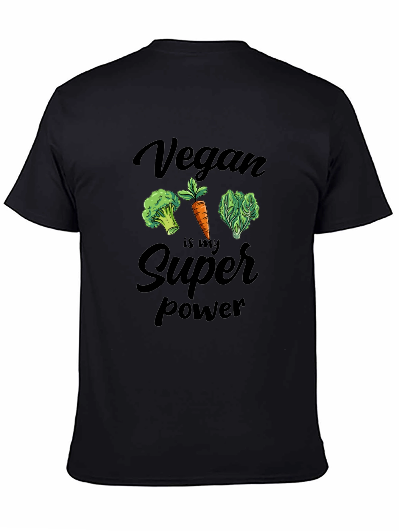 Vegan Super Power T-Shirt - Cute Veggie Tee