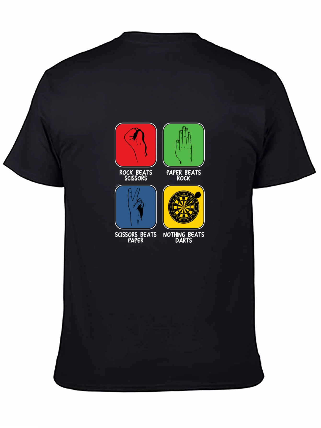 Rock Paper Scissors Darts Graphic Tee