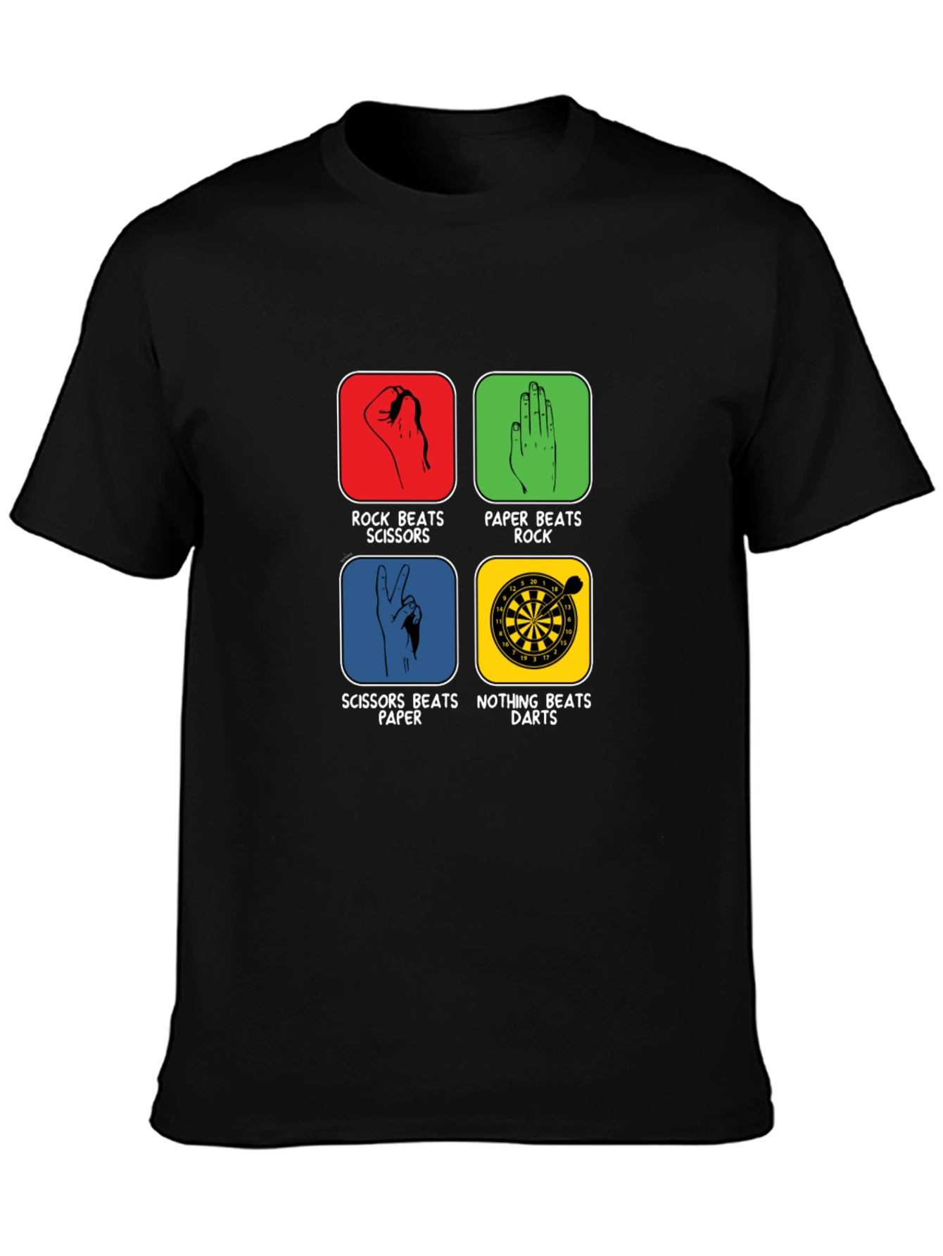 Rock Paper Scissors Darts Graphic Tee