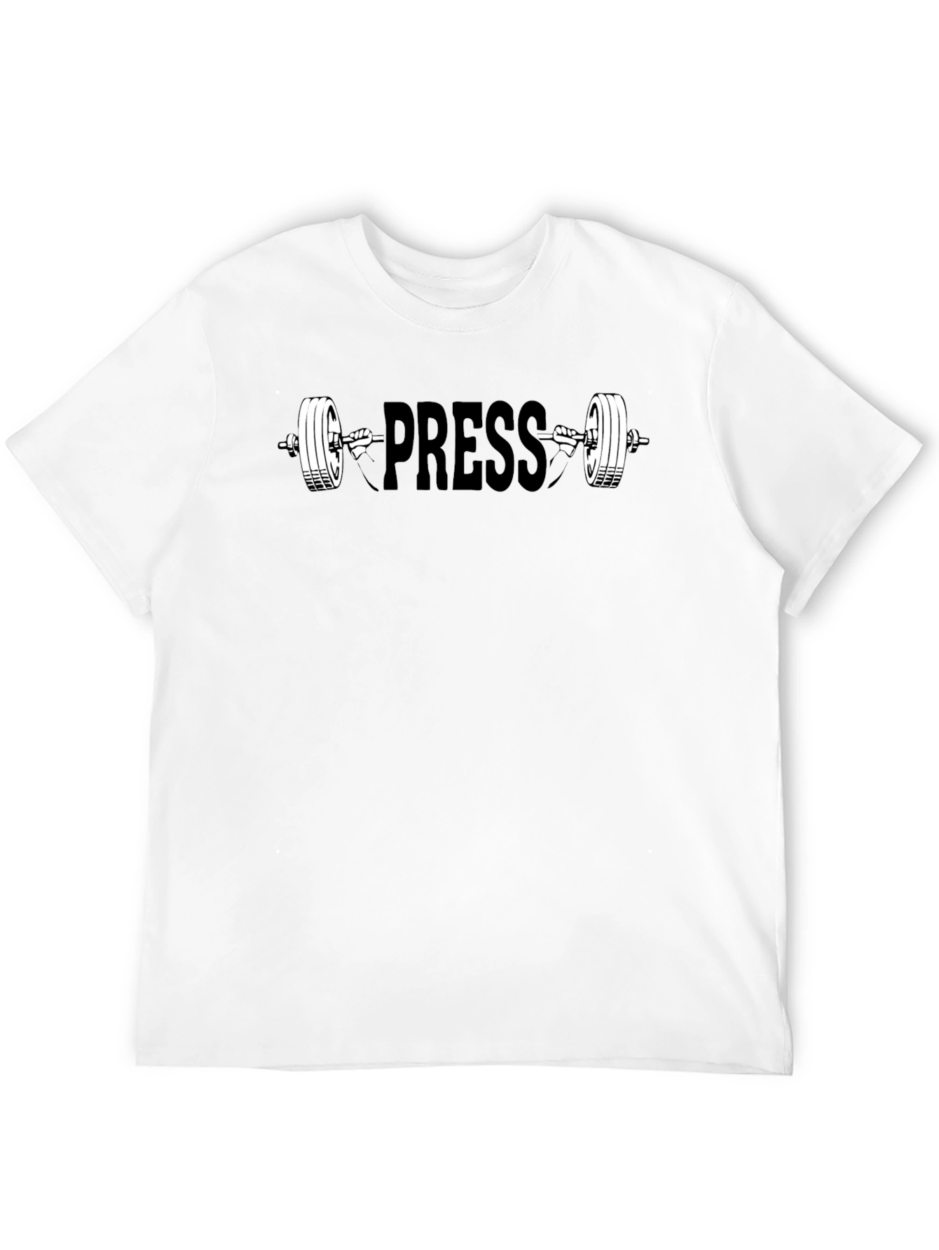 PRESS Black T-Shirt - Weightlifting Gym Apparel