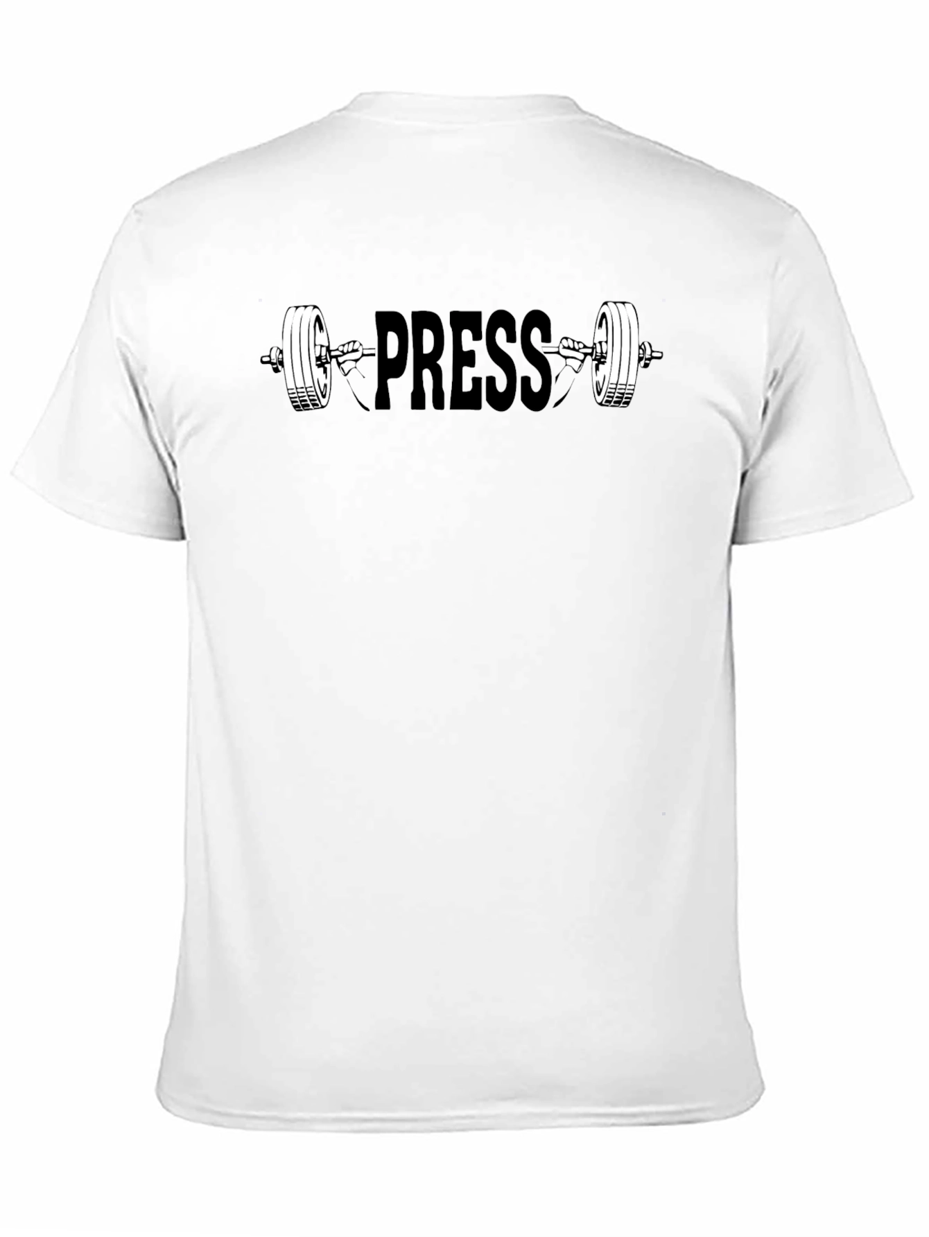 PRESS Black T-Shirt - Weightlifting Gym Apparel