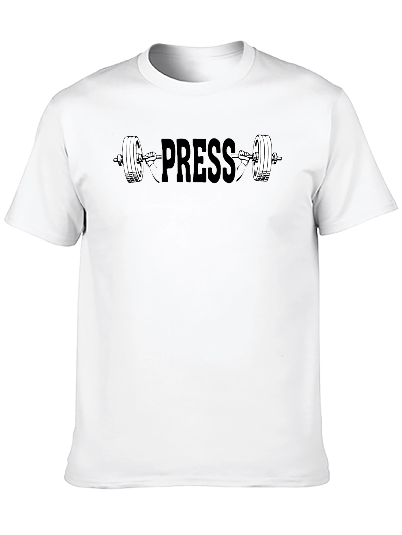 PRESS Black T-Shirt - Weightlifting Gym Apparel
