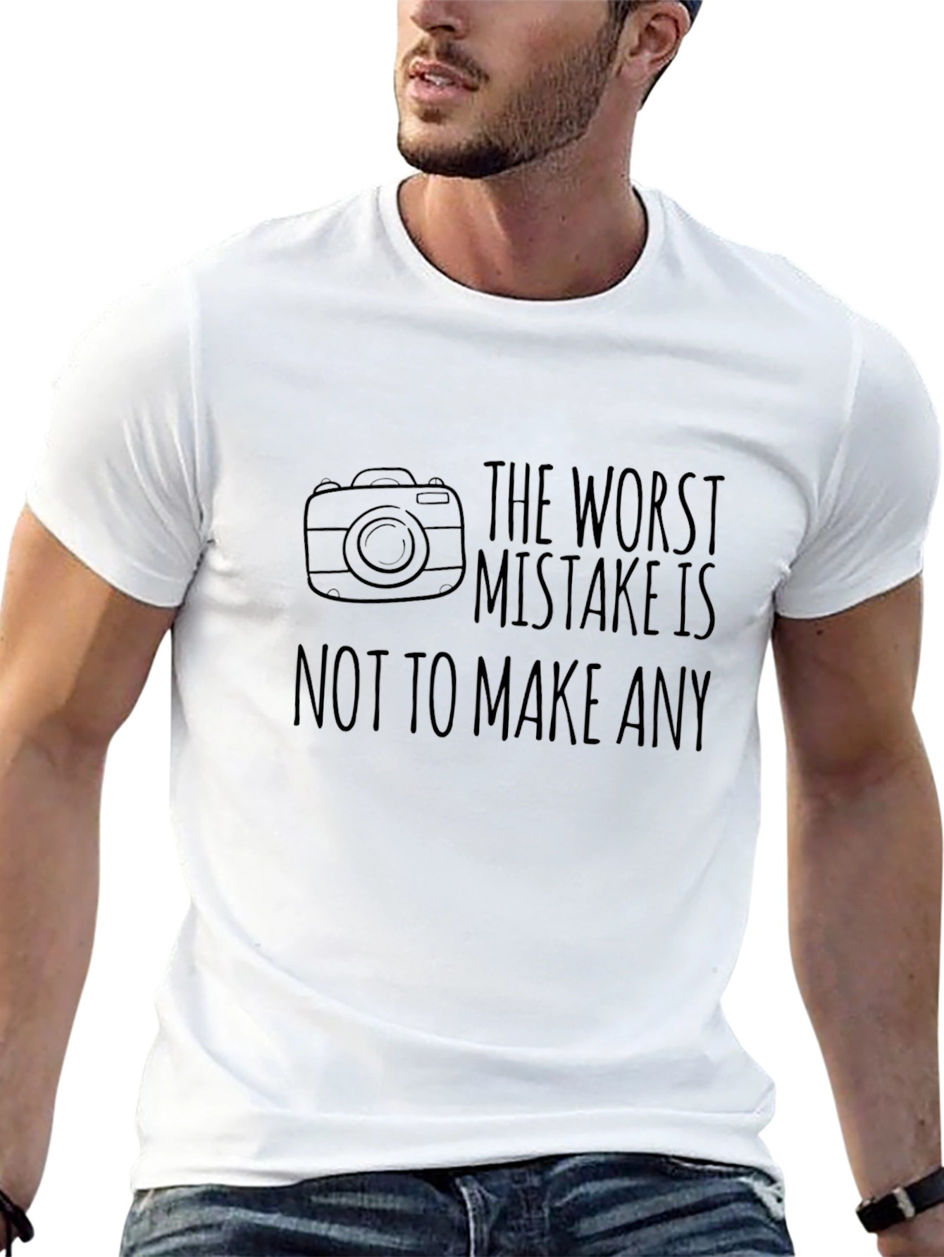 Worst Mistake Camera Graphic T-Shirt