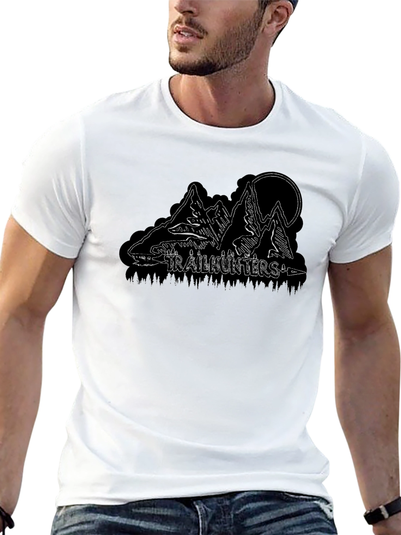 Trailhunters Mountain Graphic Tee - Black