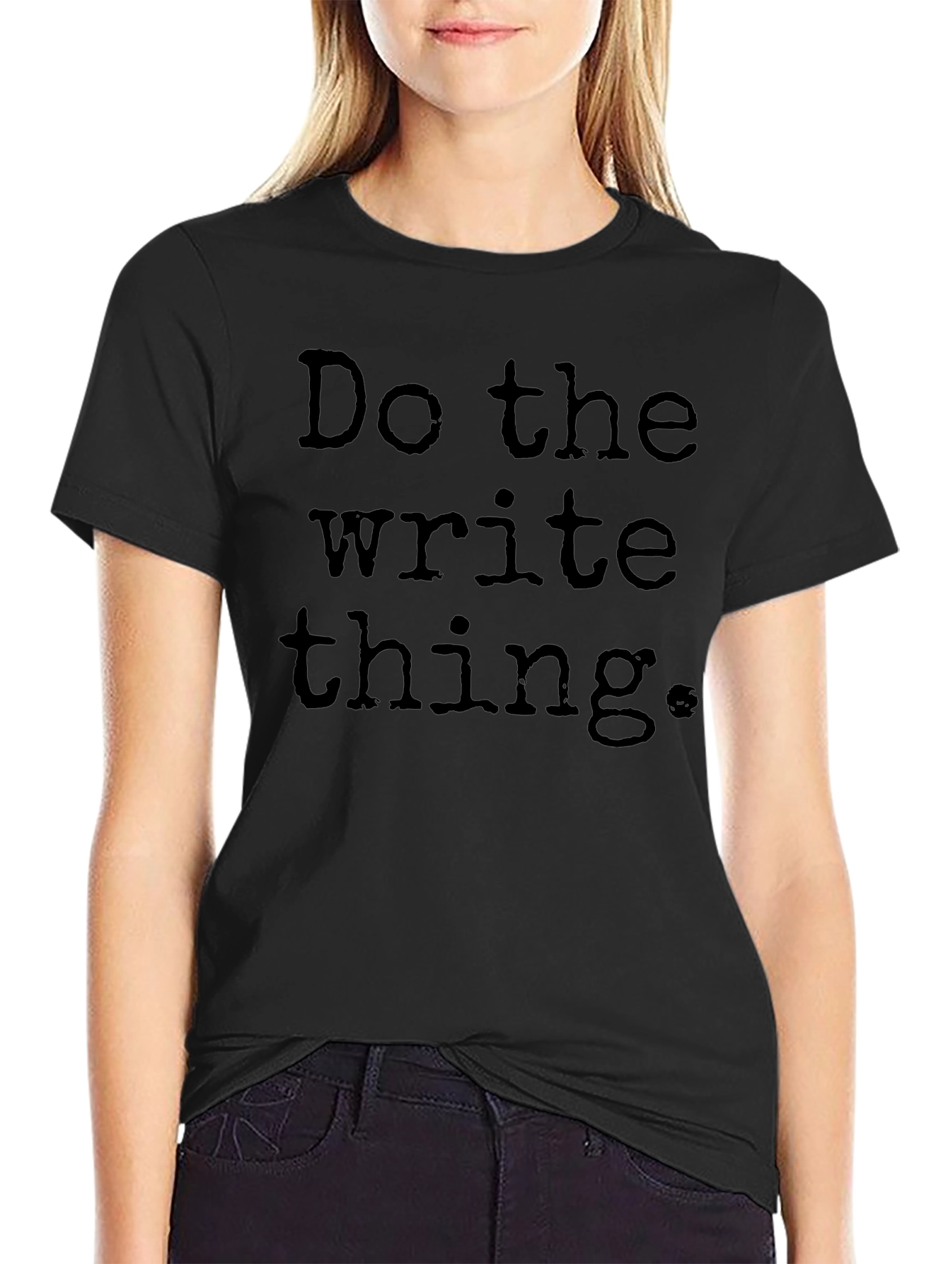 Do the Write Thing T-Shirt - Black
