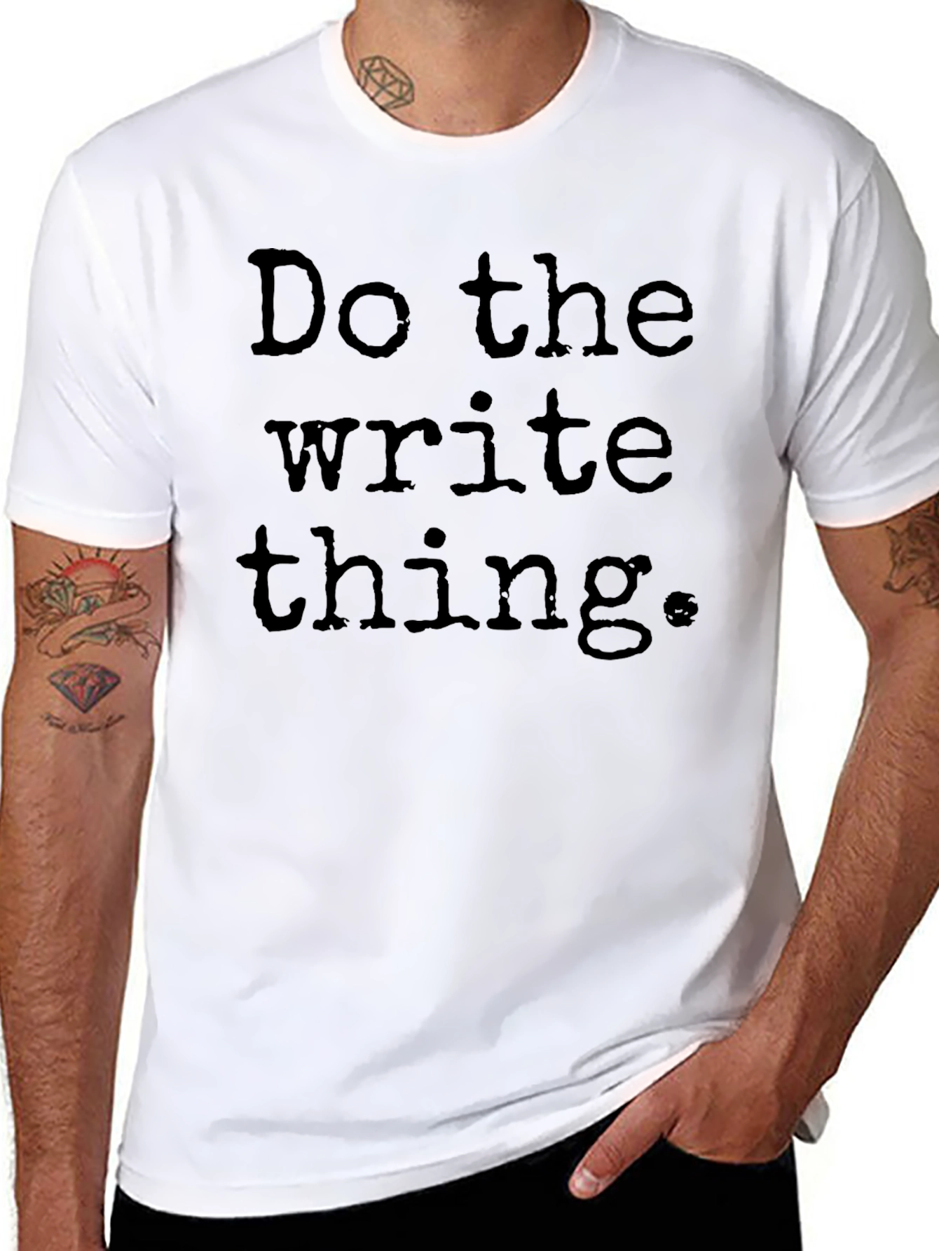 Do the Write Thing T-Shirt - Black