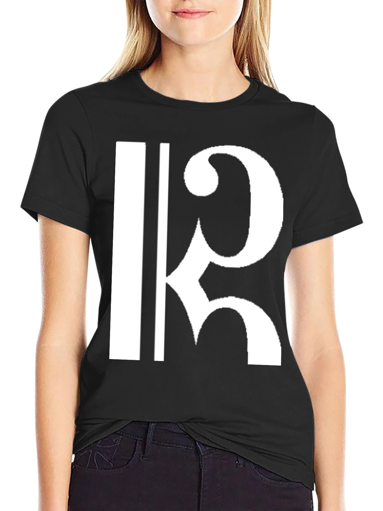 Bass Clef T-Shirt - Music Lover Graphic Tee