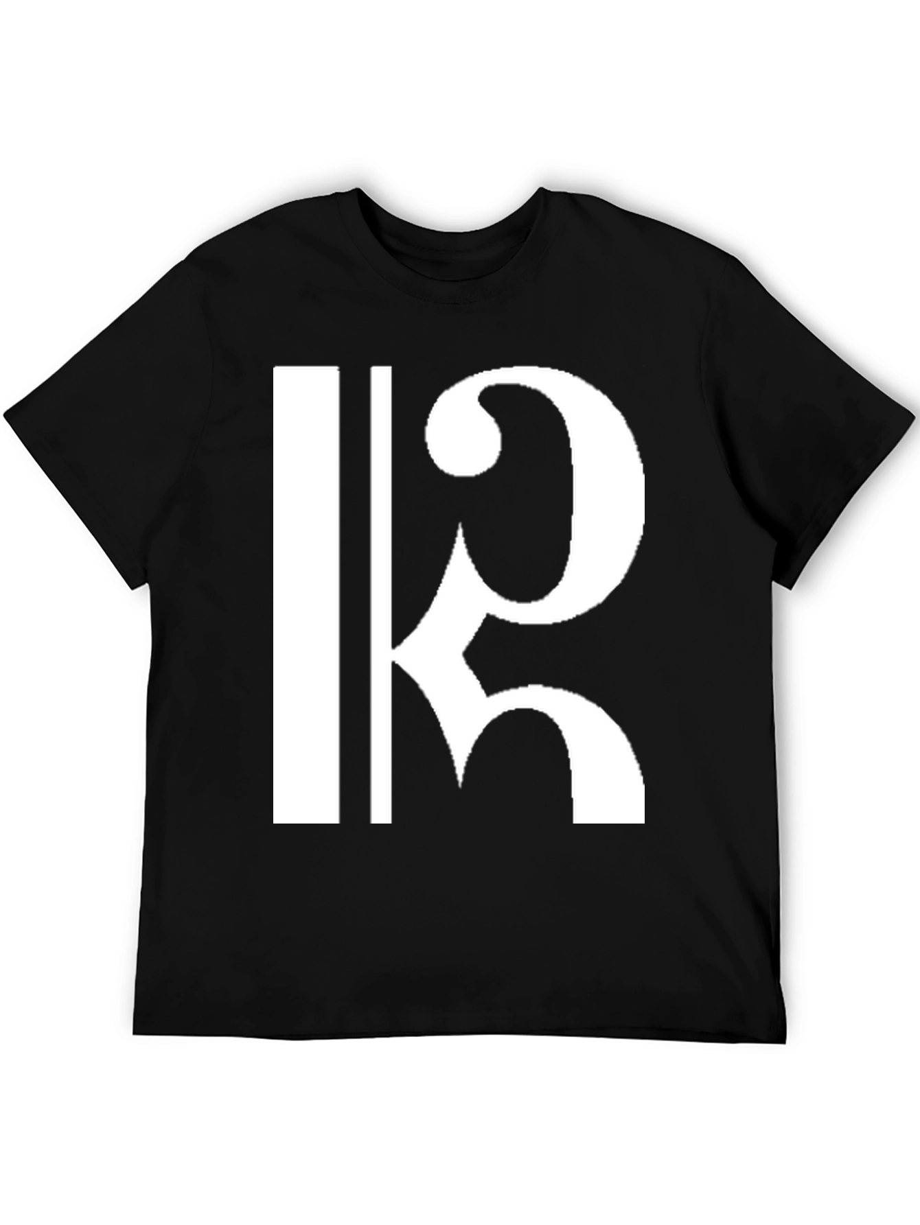 Bass Clef T-Shirt - Music Lover Graphic Tee