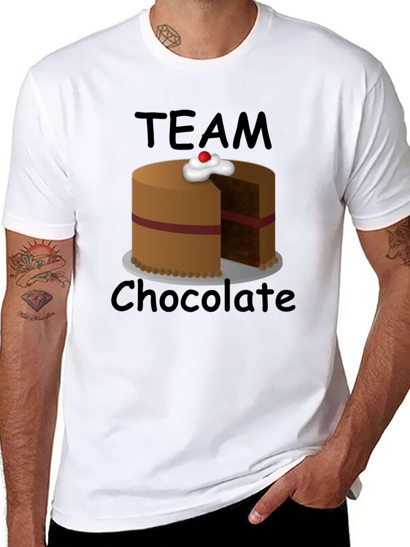 Team Chocolate T-Shirt Funny Dessert Tee