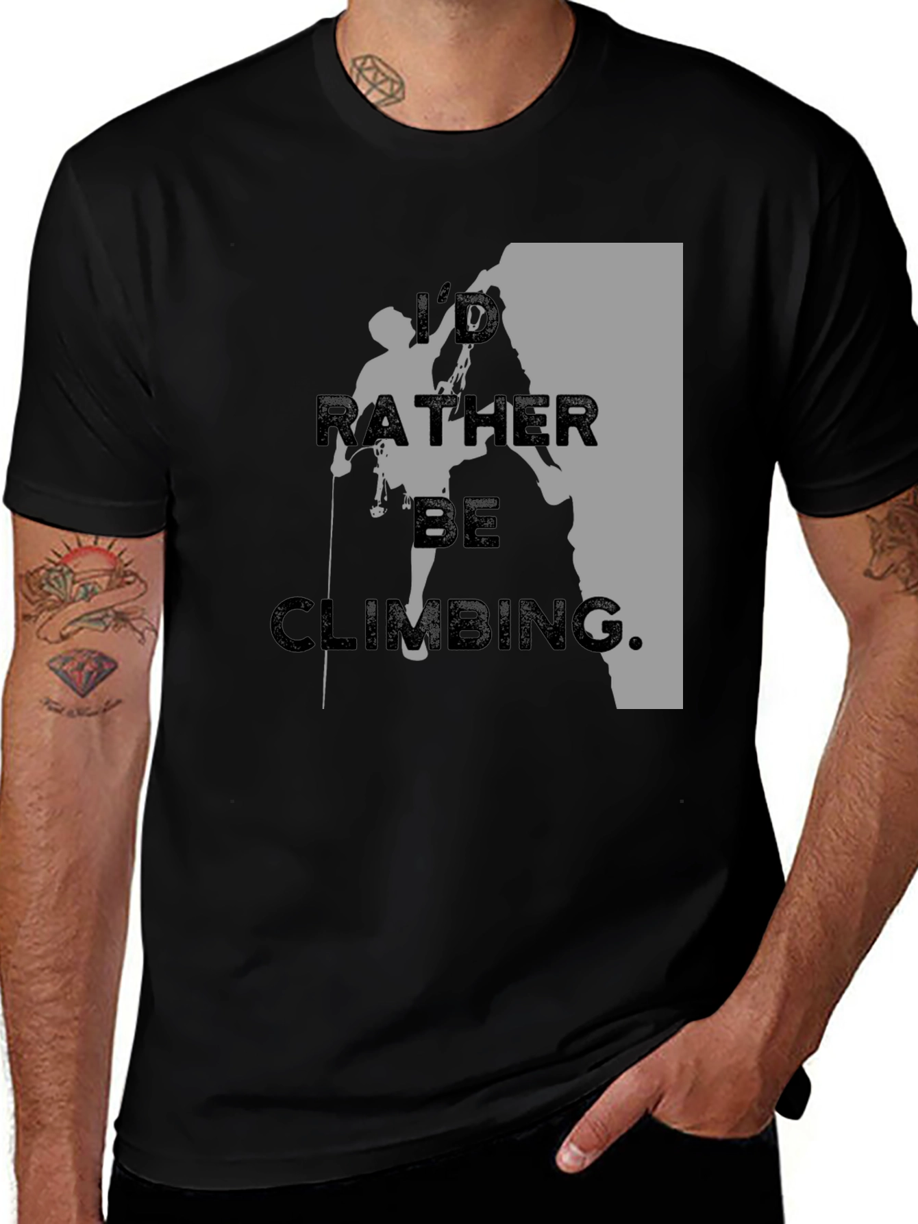 Climbing T-Shirt - Id Rather Be Climbing