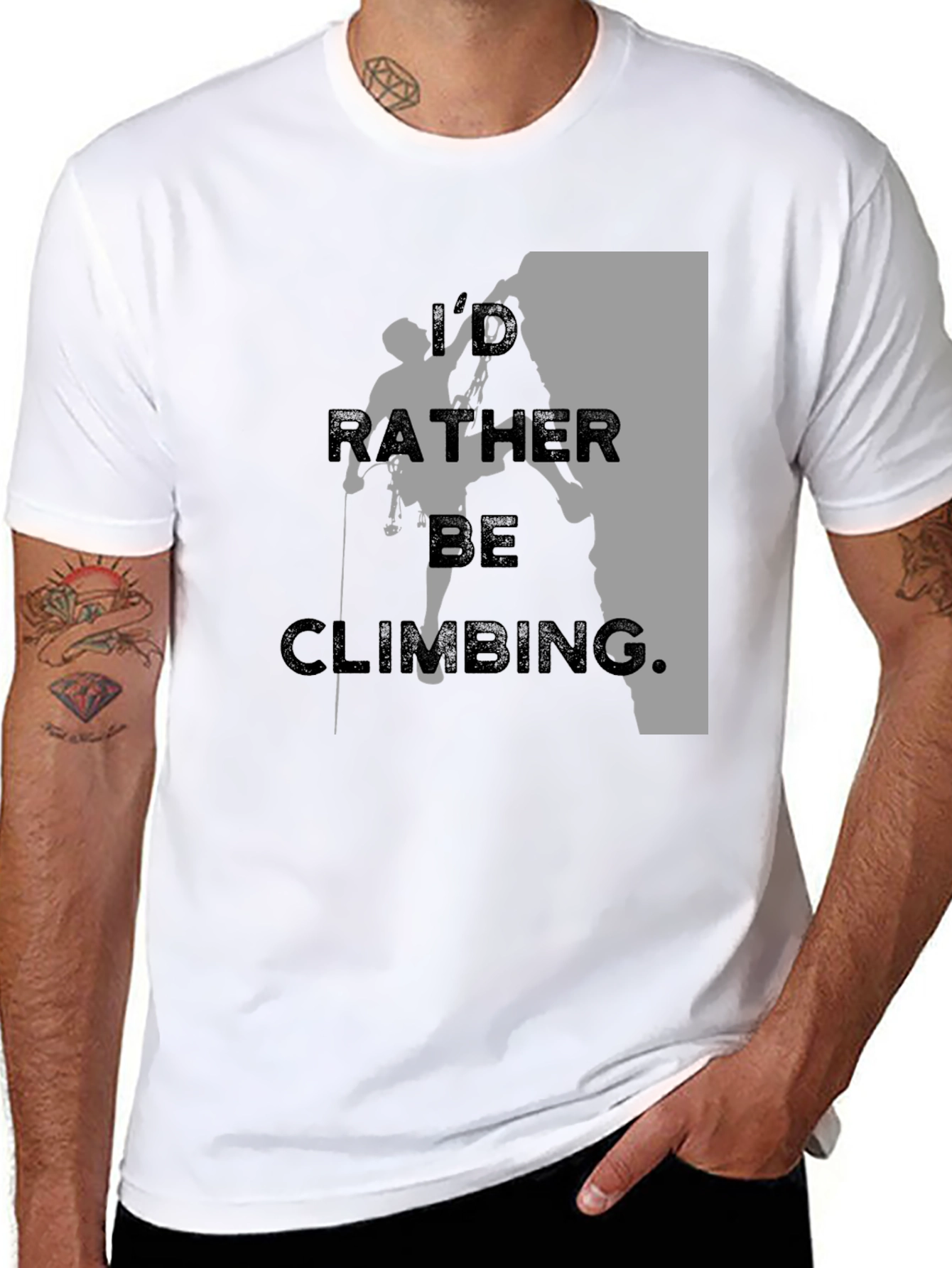 Climbing T-Shirt - Id Rather Be Climbing