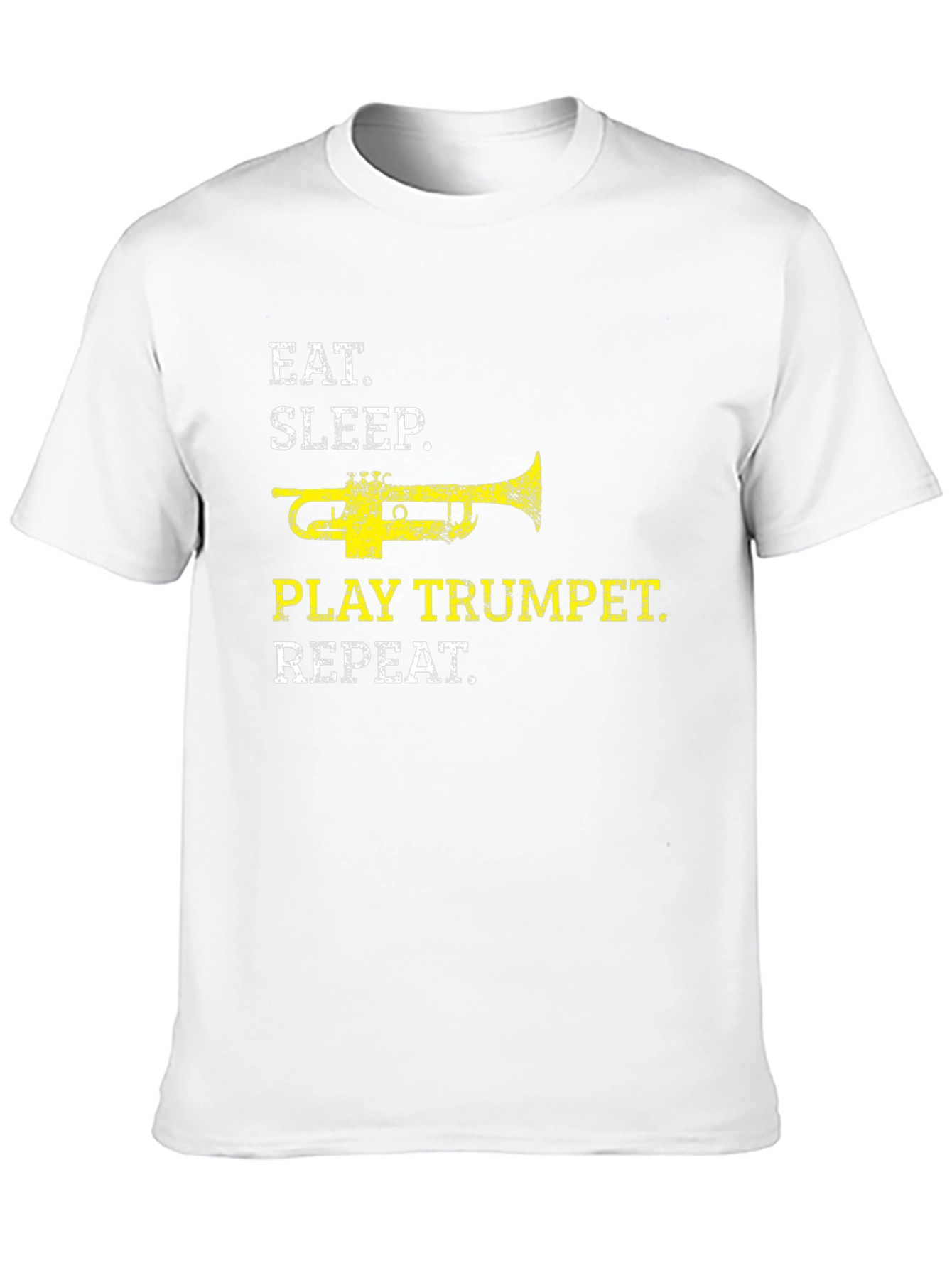 Eat Sleep Play Trumpet Repeat Black T-Shirt