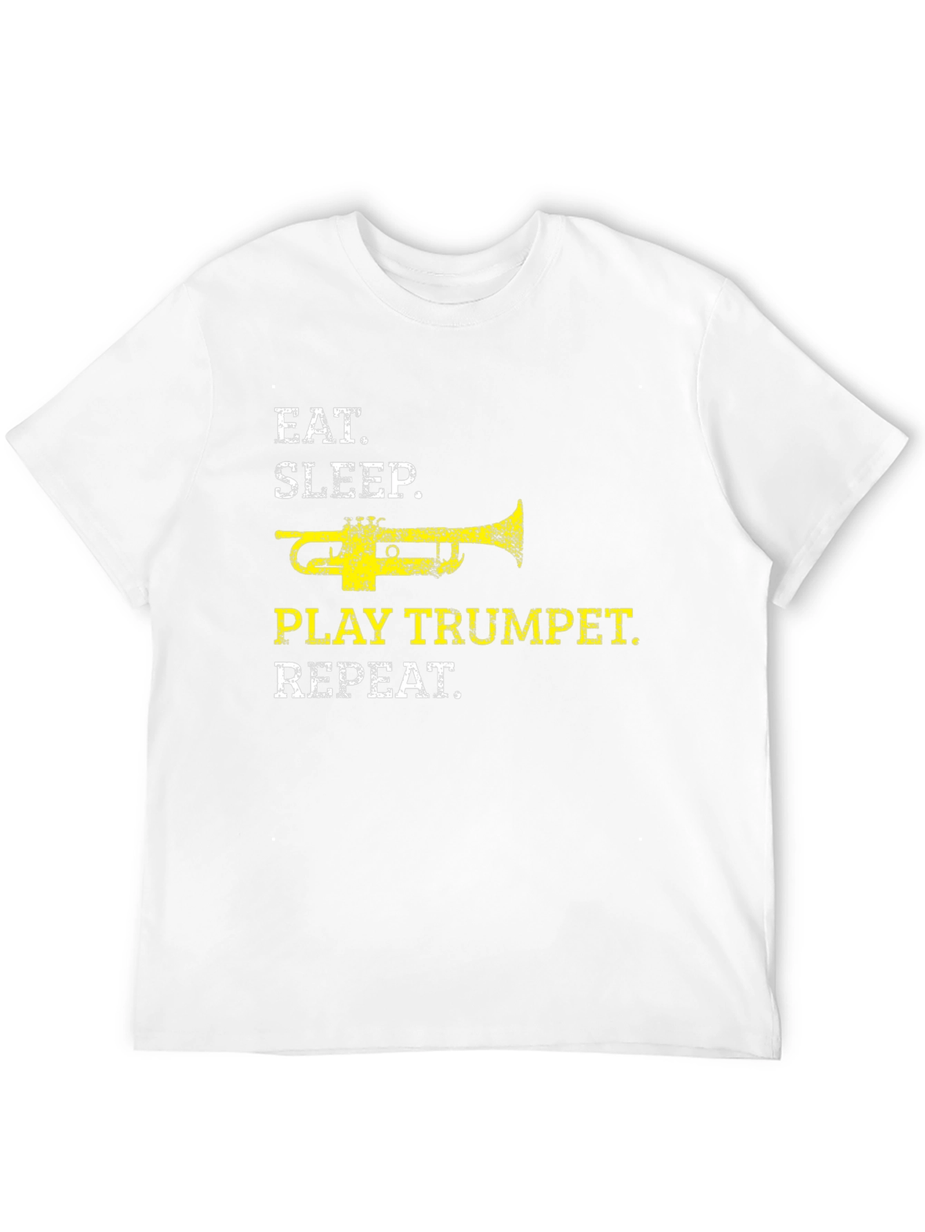 Eat Sleep Play Trumpet Repeat Black T-Shirt