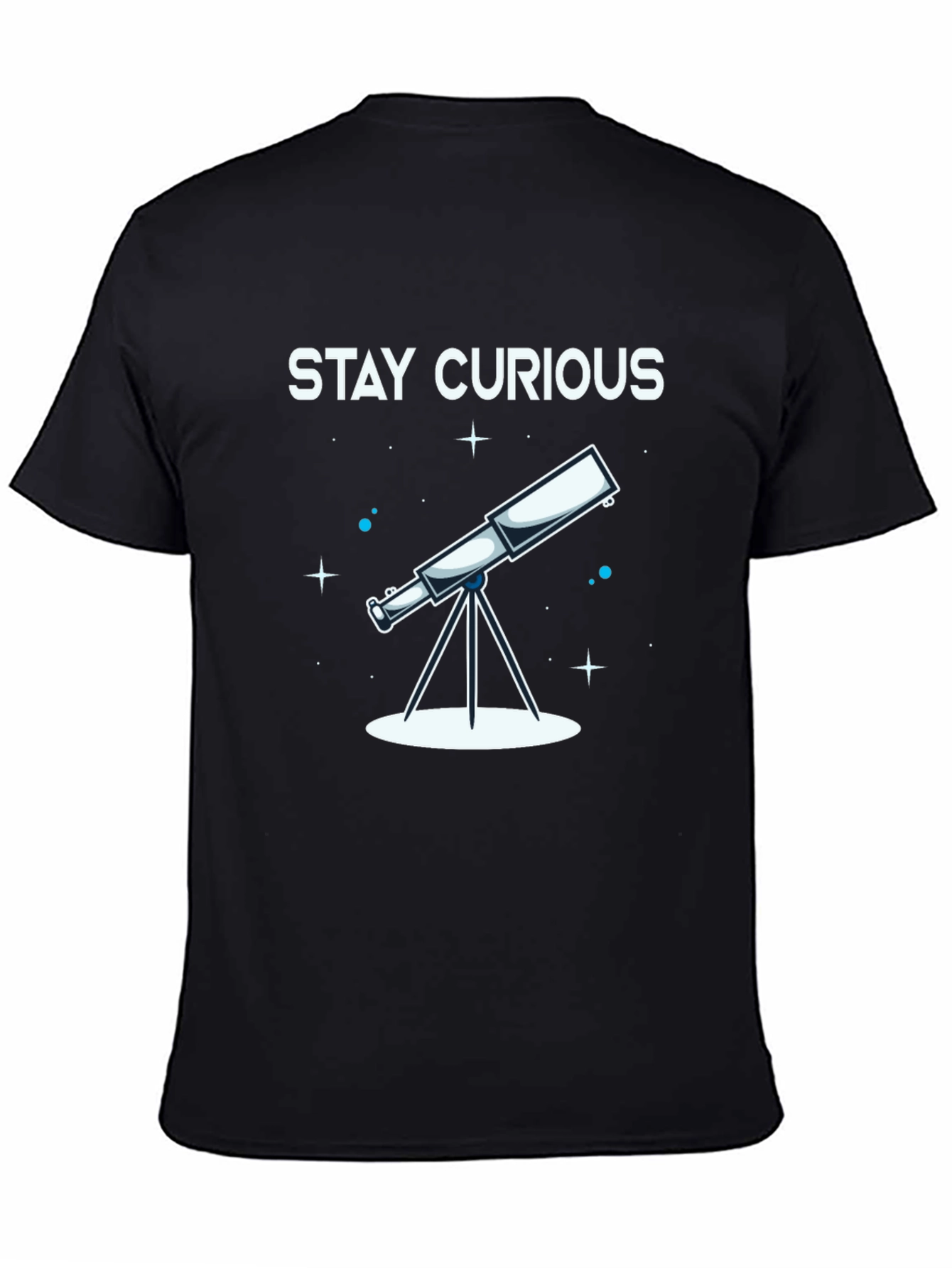 Stay Curious Telescope Graphic Tee - Unisex
