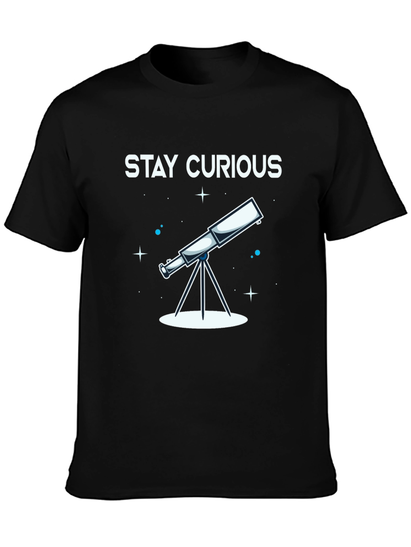 Stay Curious Telescope Graphic Tee - Unisex