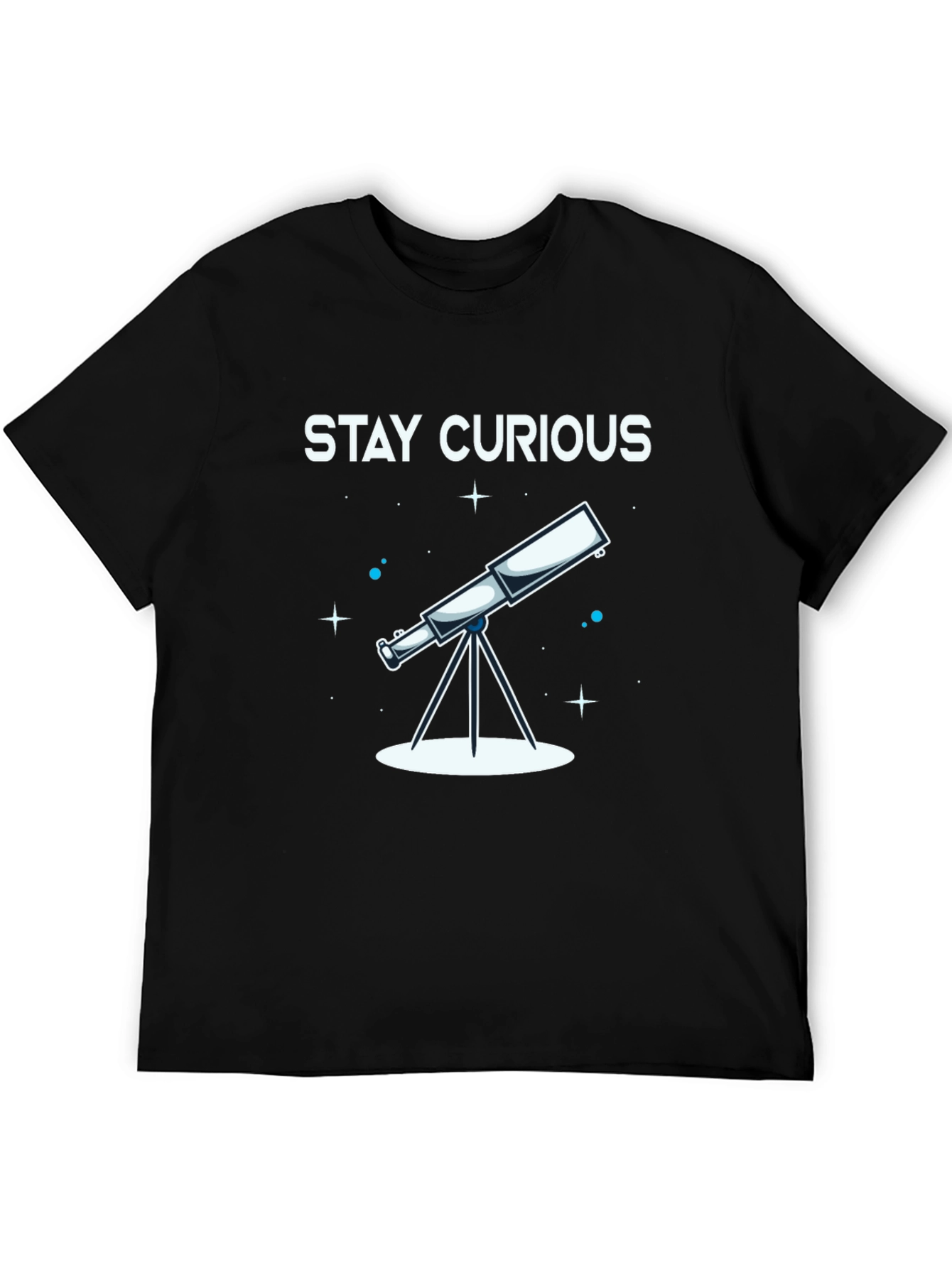 Stay Curious Telescope Graphic Tee - Unisex