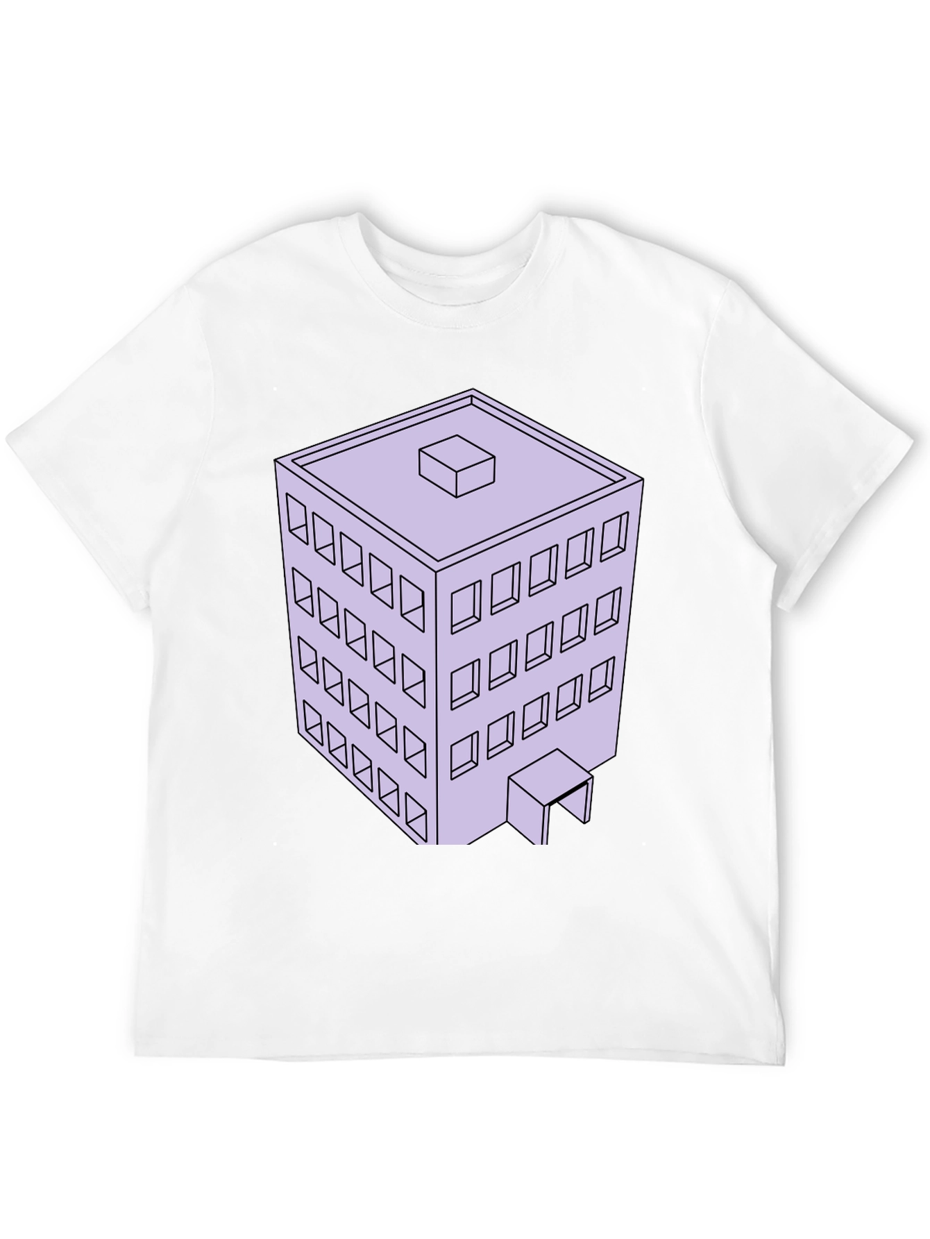 Architectural T-Shirt with 3D Building Design