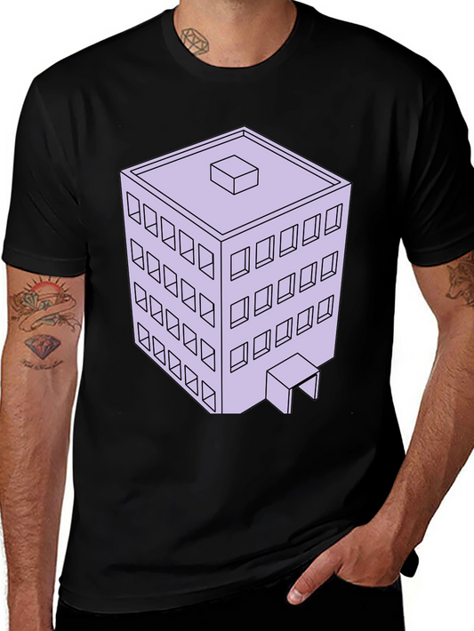 Architectural T-Shirt with 3D Building Design