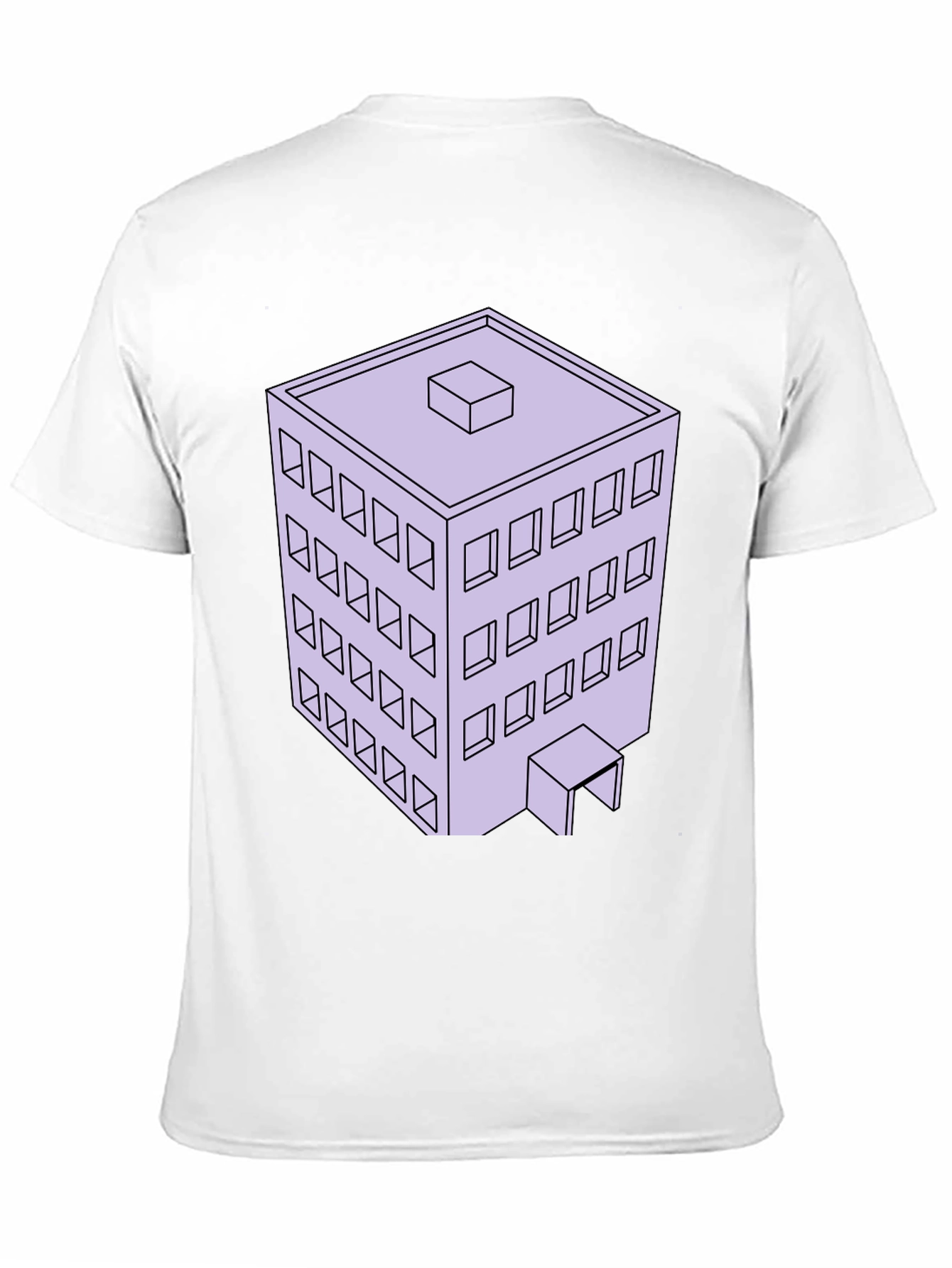 Architectural T-Shirt with 3D Building Design