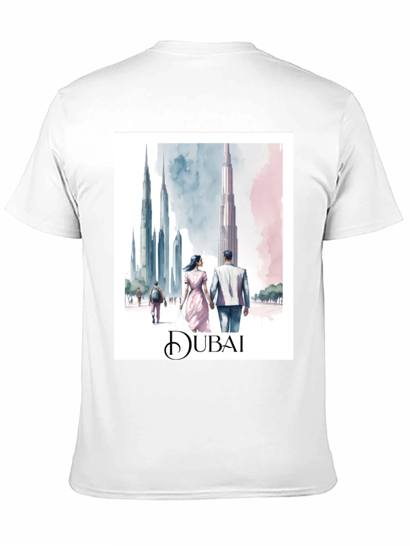 Dubai Skyline Graphic T-Shirt - Urban Style