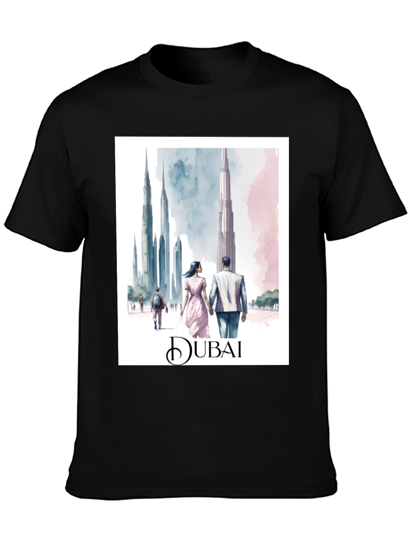 Dubai Skyline Graphic T-Shirt - Urban Style