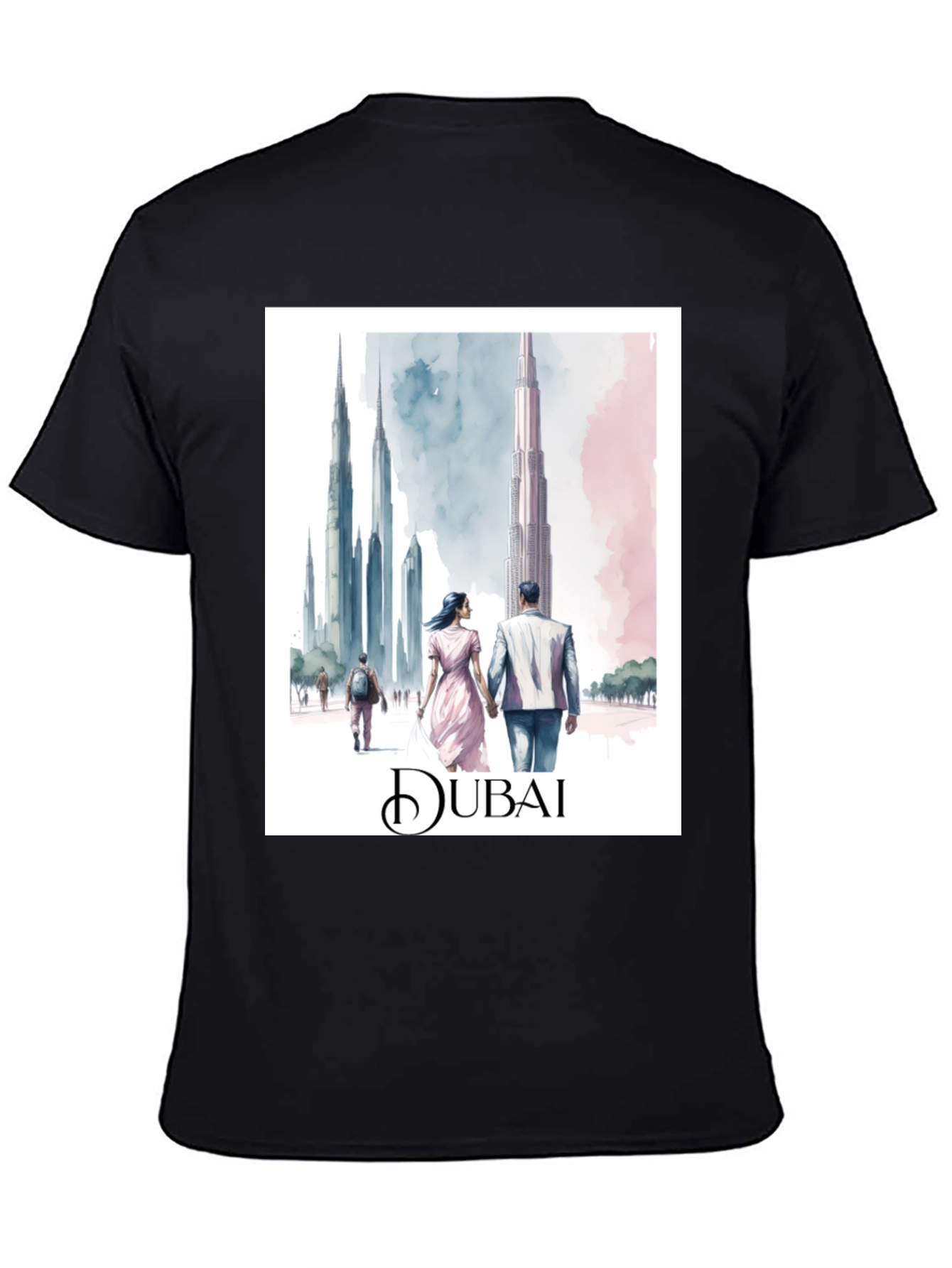 Dubai Skyline Graphic T-Shirt - Urban Style