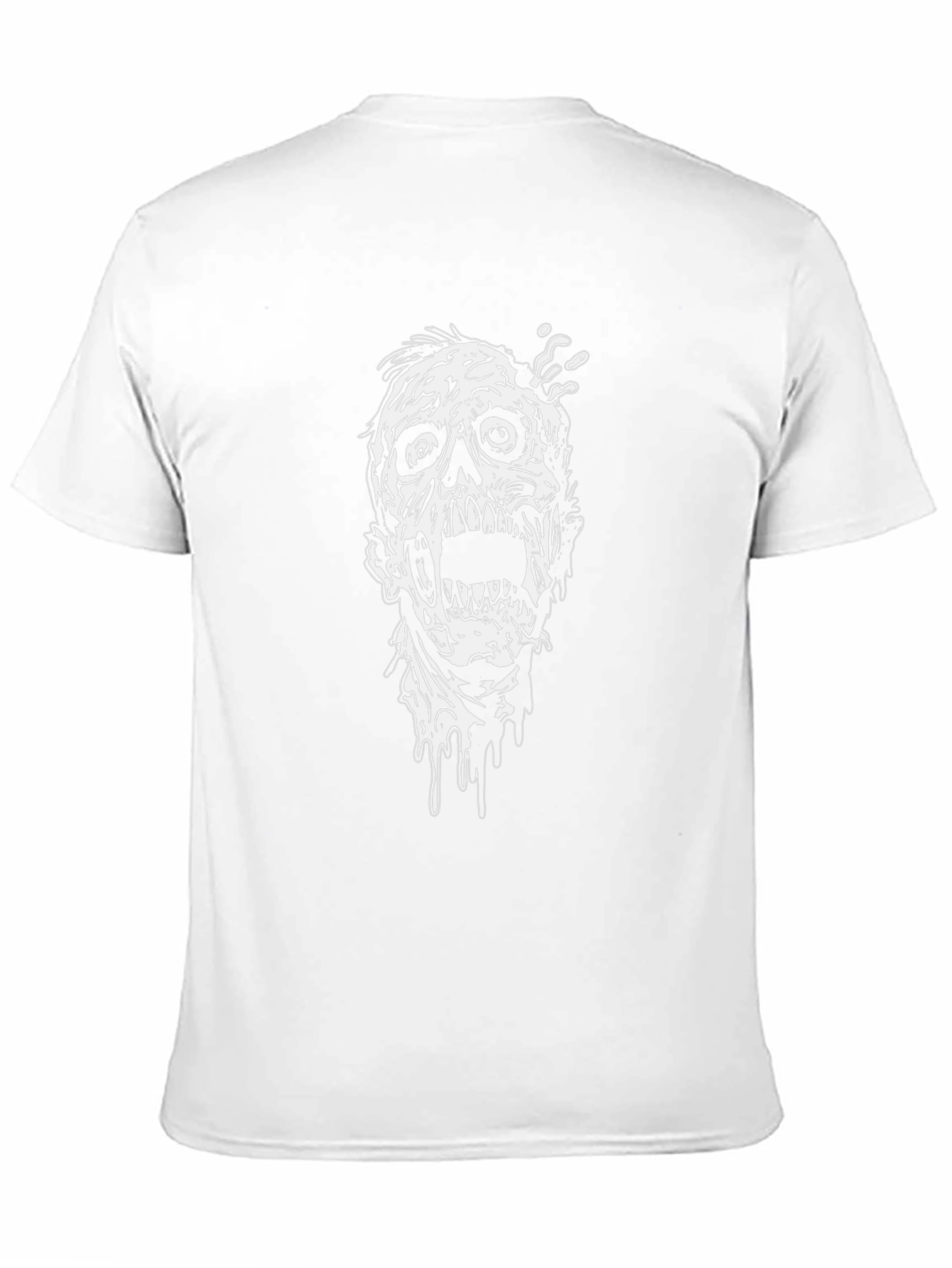 Zombie Graphic Print T-Shirt - Black