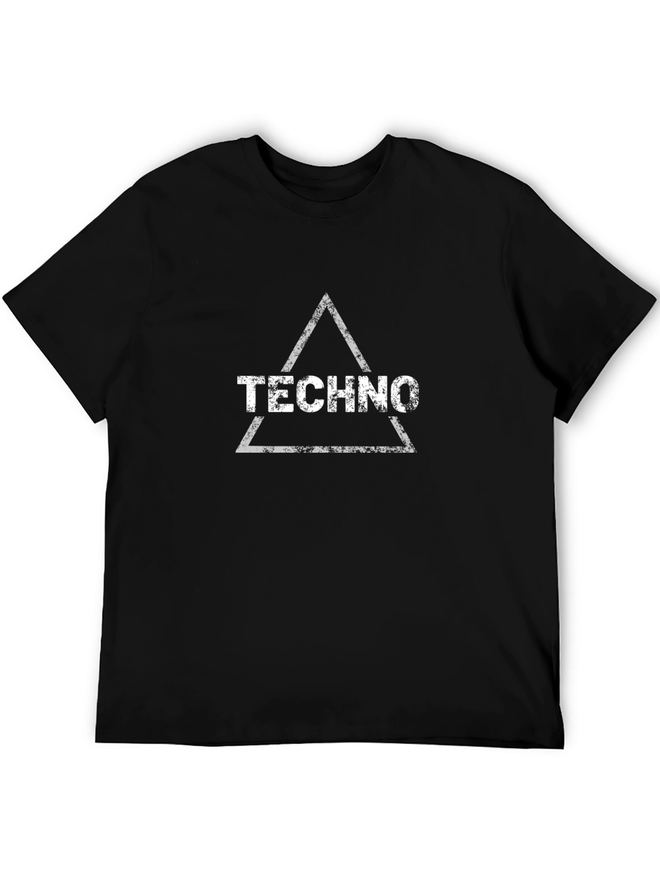 Techno Music Graphic T-Shirt - Black