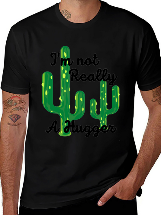 Cactus Hugger T-Shirt - Funny Graphic Tee