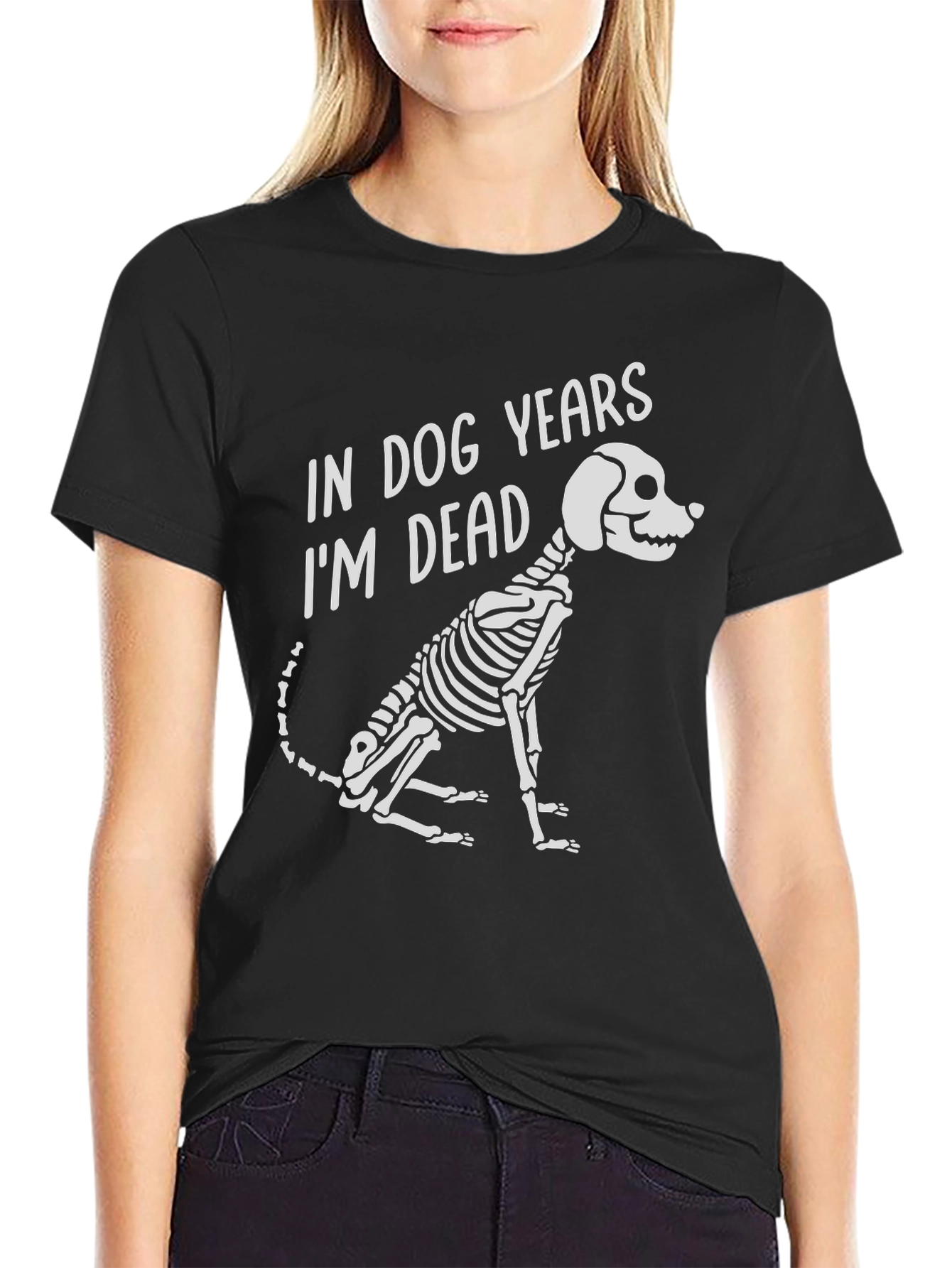 Dog Years Skeleton Graphic T-Shirt