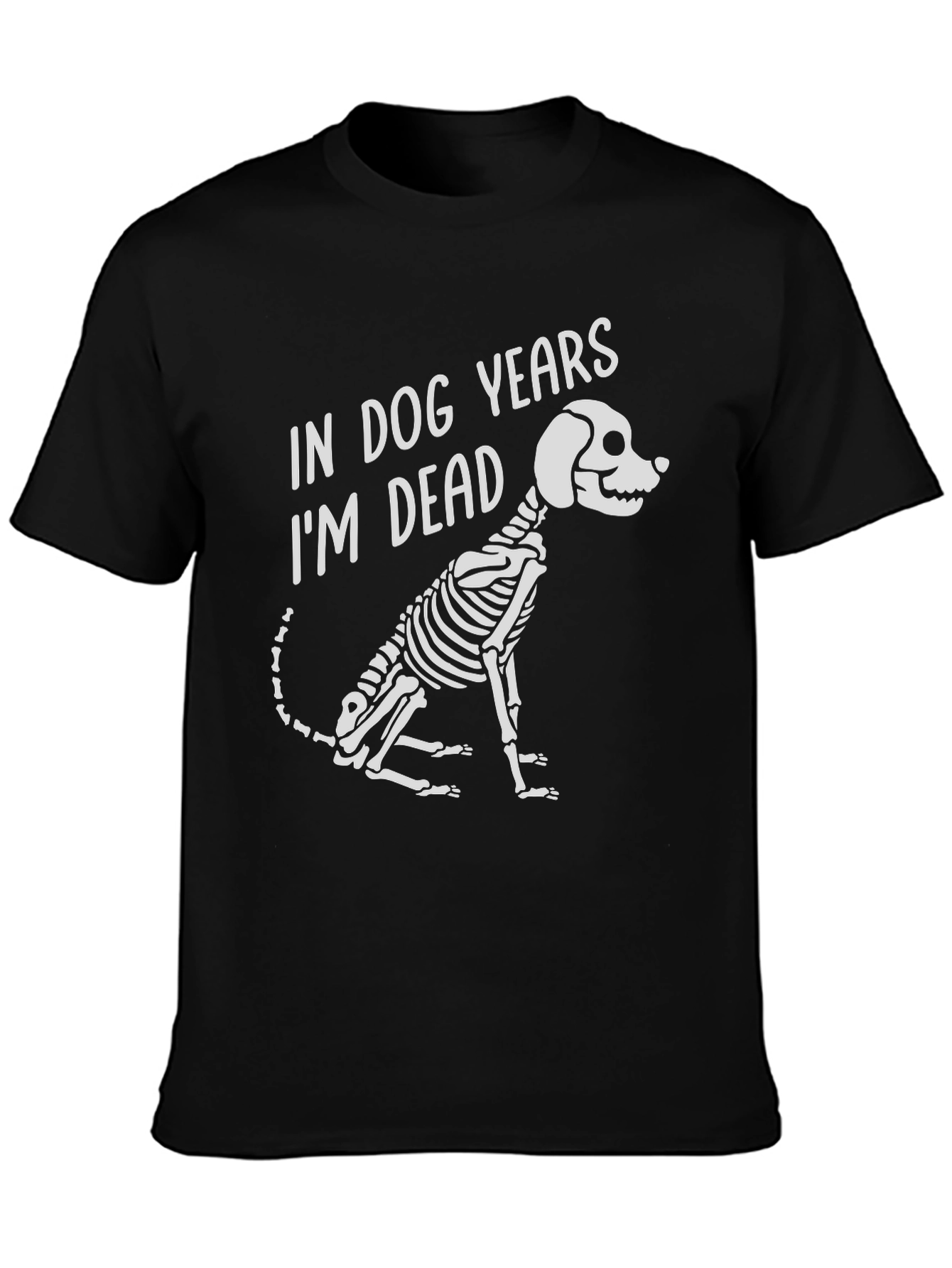 Dog Years Skeleton Graphic T-Shirt