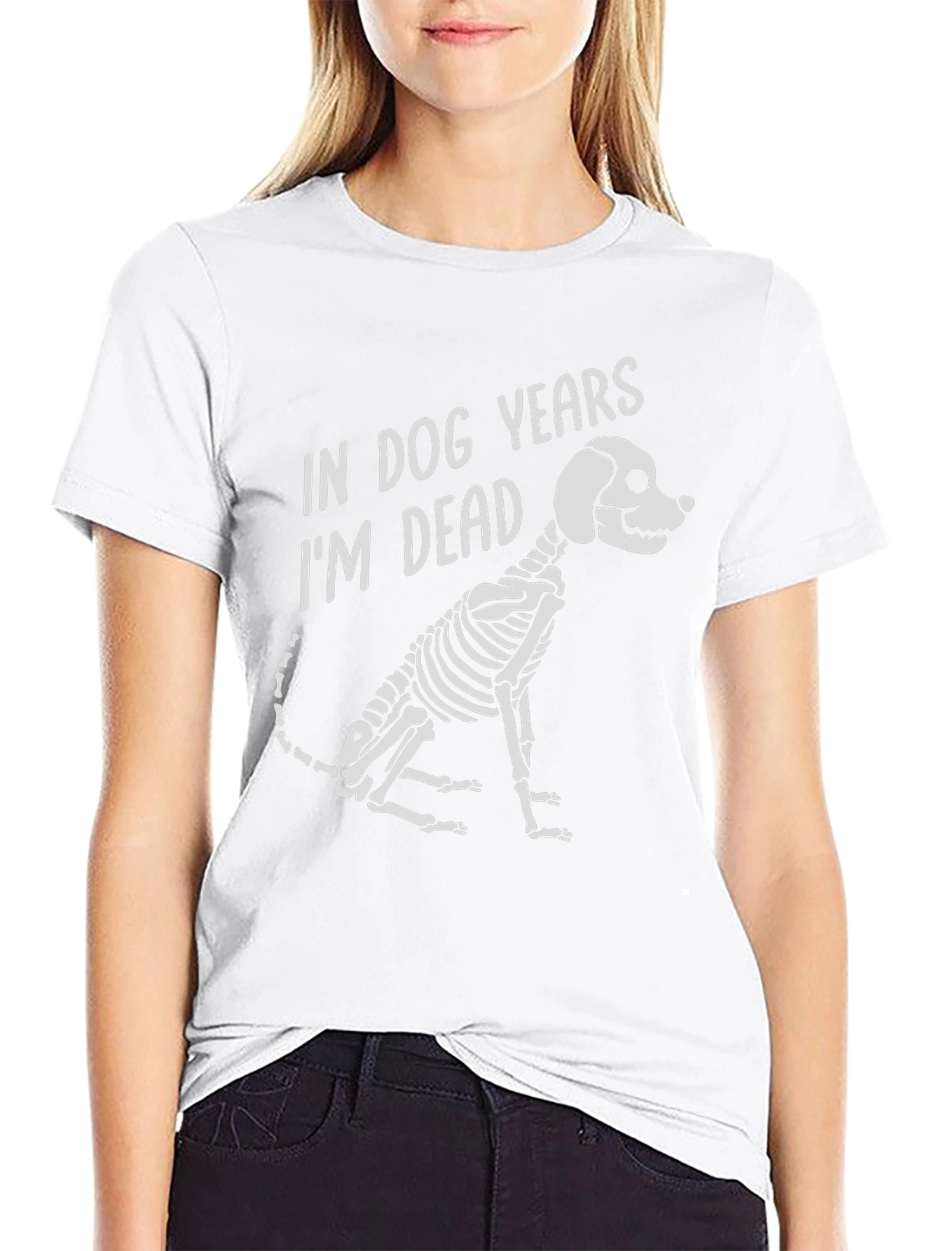 Dog Years Skeleton Graphic T-Shirt