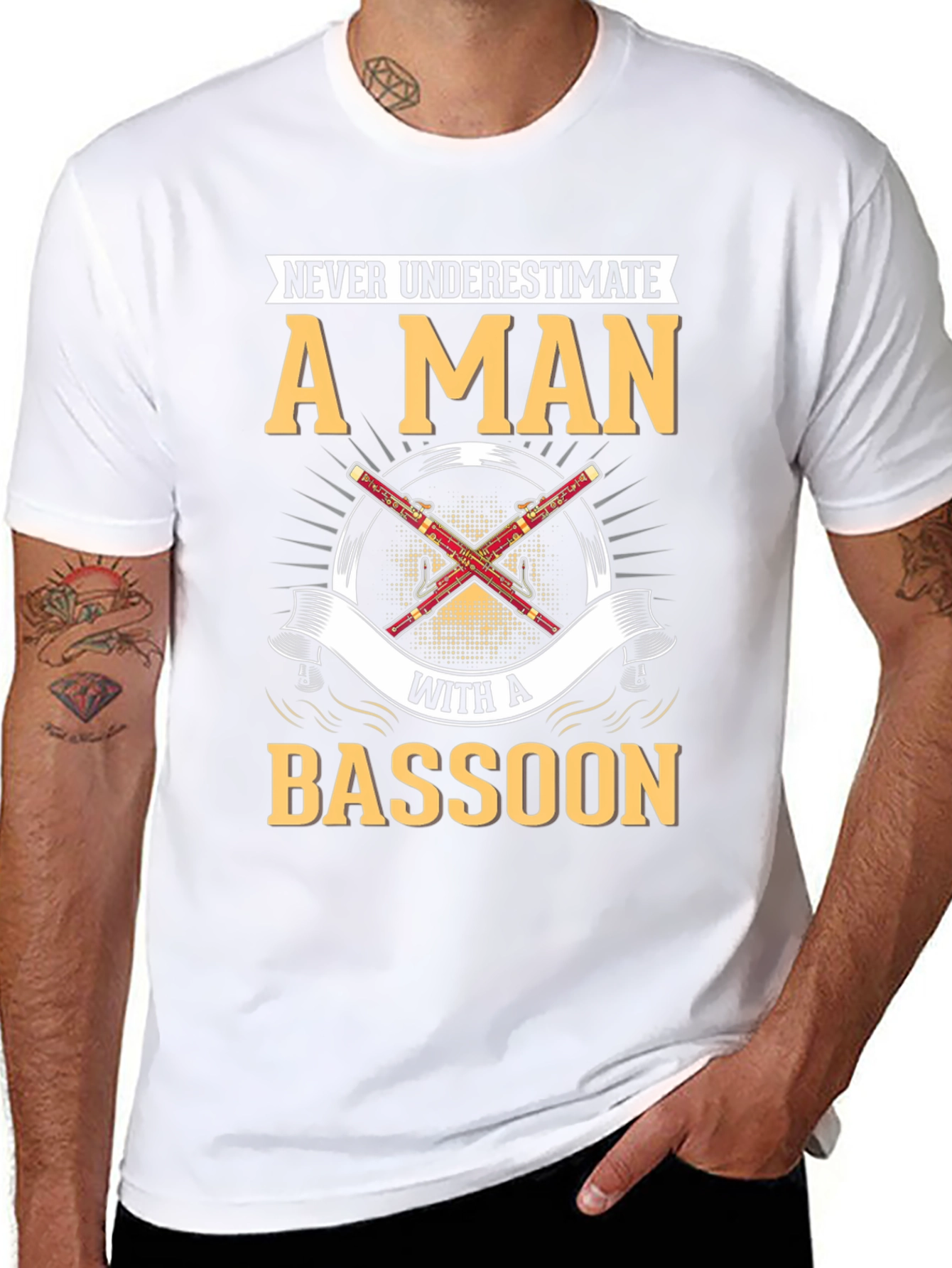 Bassoon Player T-Shirt - Never Underestimate A Man