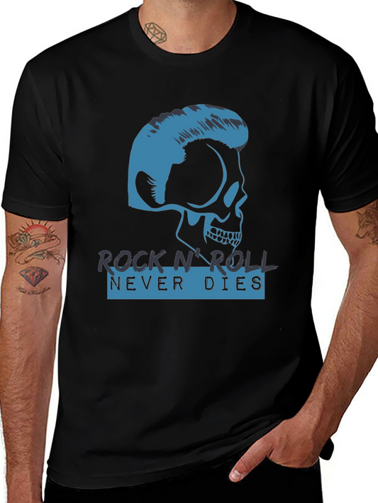Rock N Roll Skull Graphic Tee